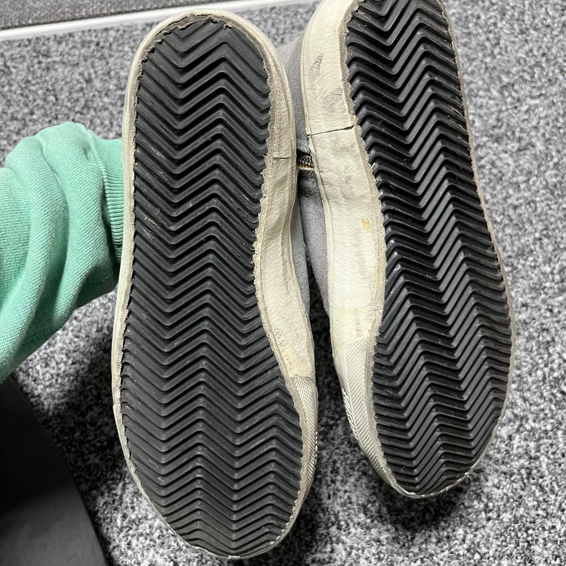 골든구스 GGDB  하이탑 스니커즈 그레이 38 상품이미지5