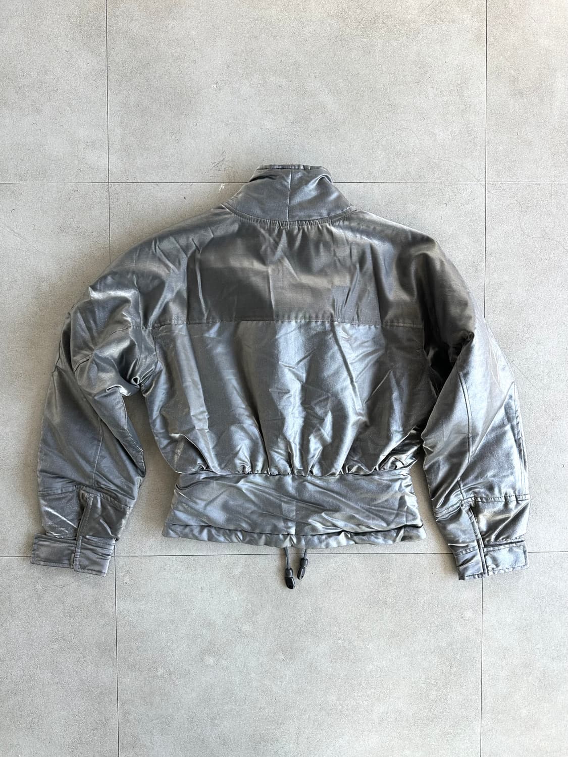 조르지오 아르마니 1997AW 아카이브 실버 봄버 자켓 상품이미지6