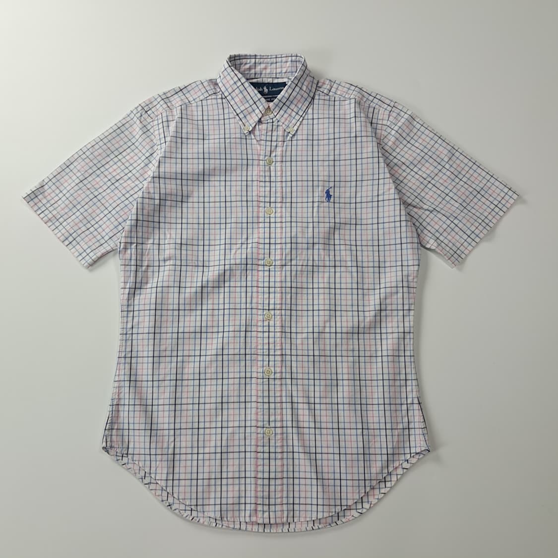 CK442 S 폴로 00s 윈도우페인체크 반팔 셔츠 남방 상품이미지1