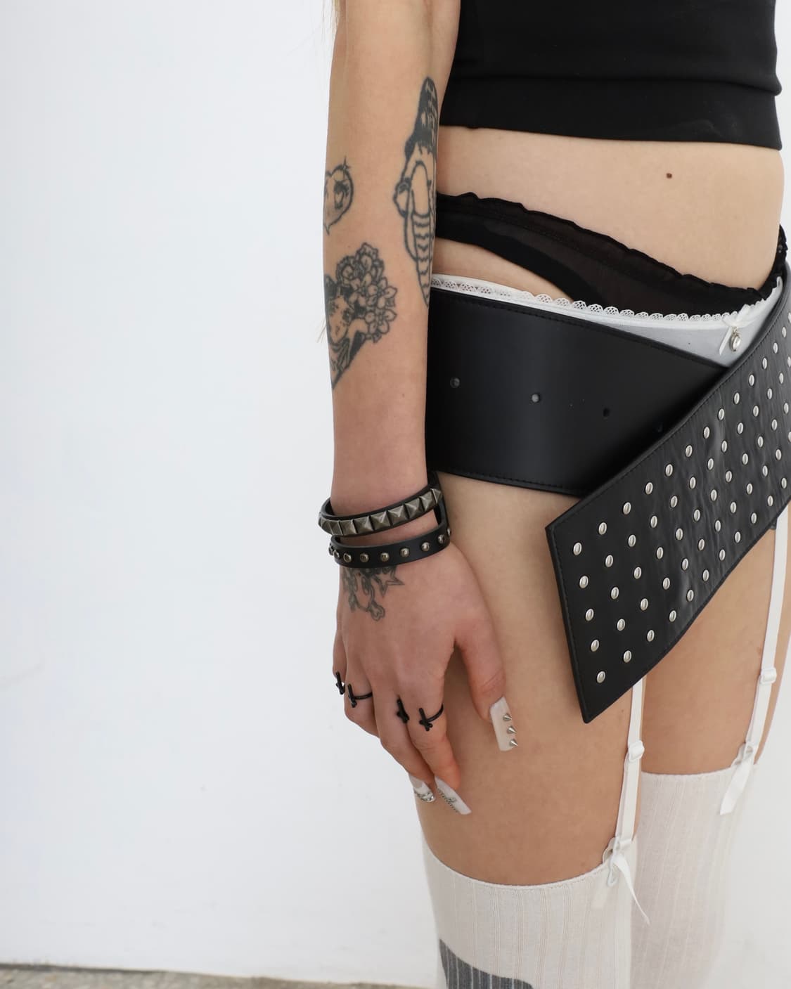 에브리벌스데이Double stud leather belt bracelet 상품이미지2