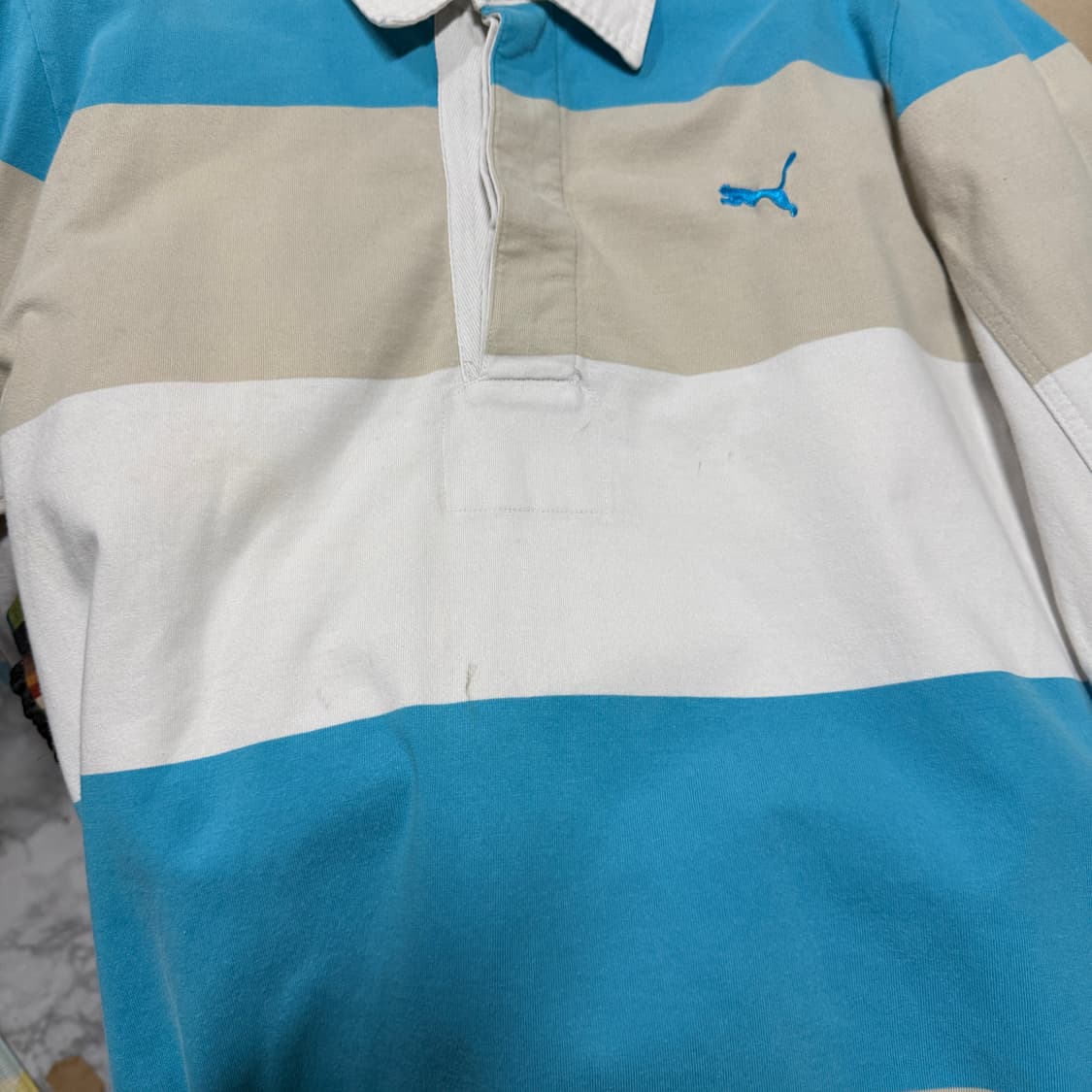 푸마 올드스쿨 스트라이프 럭비 피케 긴팔 티셔츠 상품이미지6