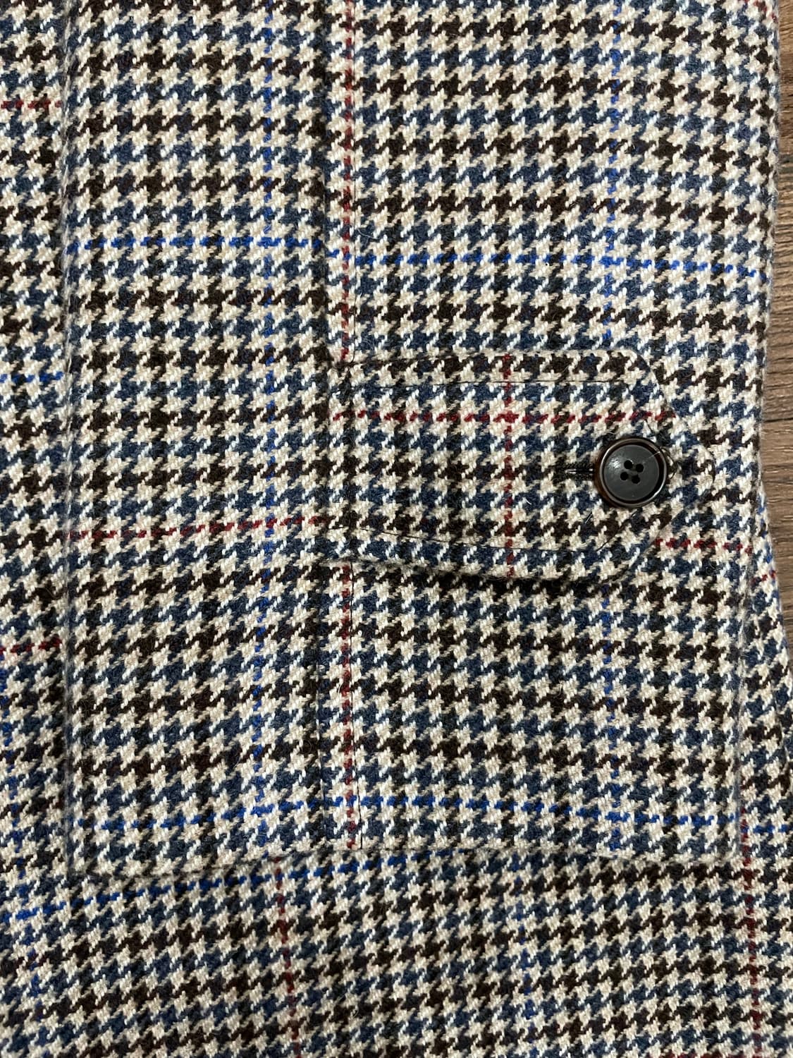 8 by YOOX 이태리제 하운드투스 체크 울 카코트 상품이미지7