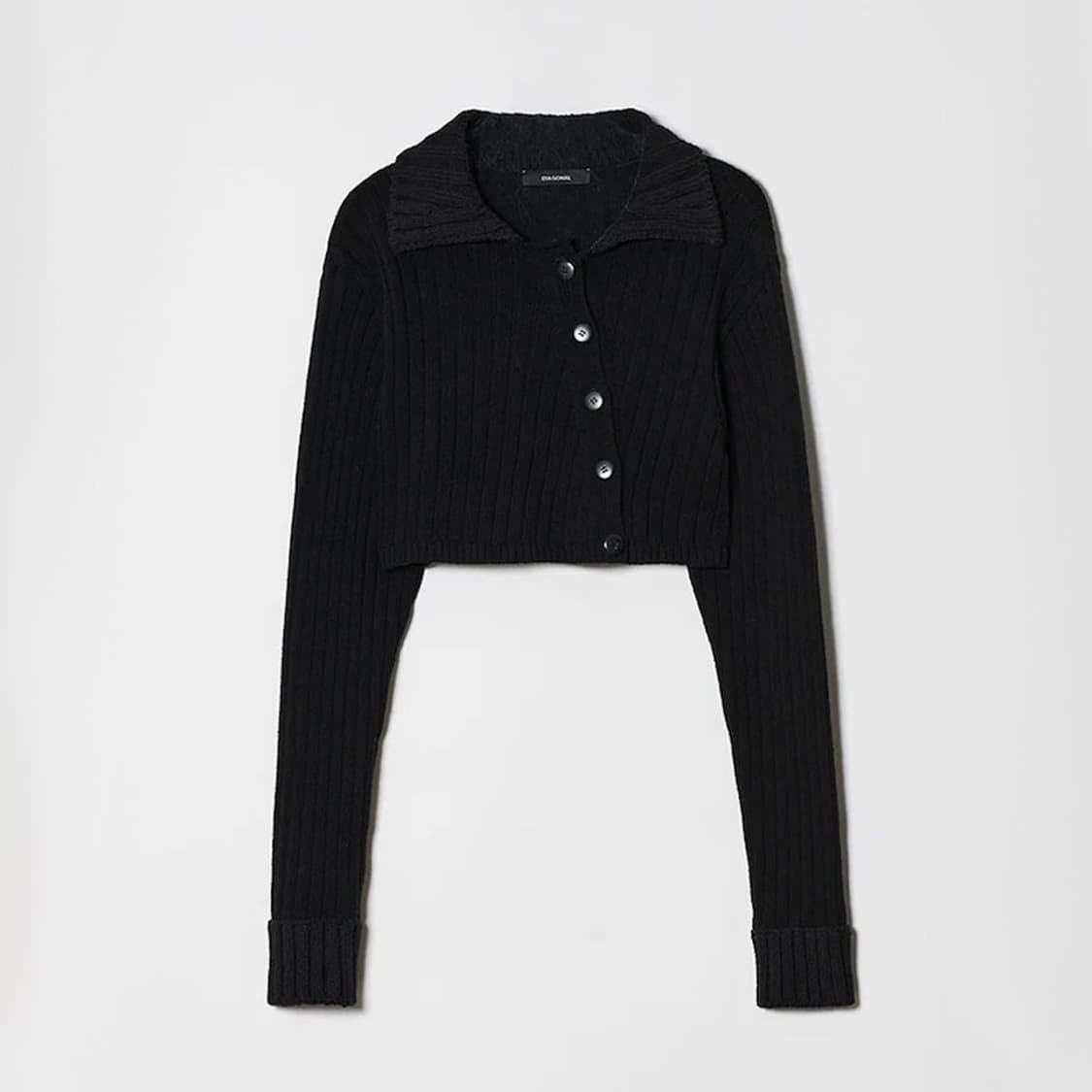 다이애그널 크롭 가디건 상품이미지2