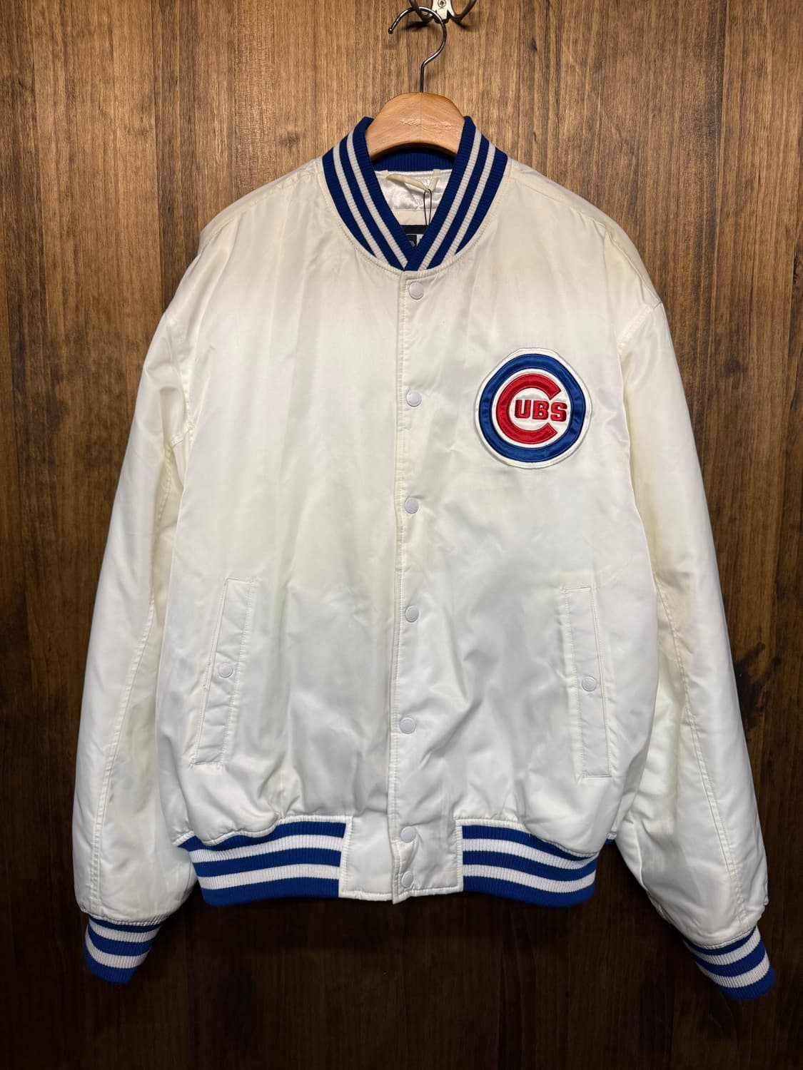 New Era White Varsity Jacket 상품이미지3