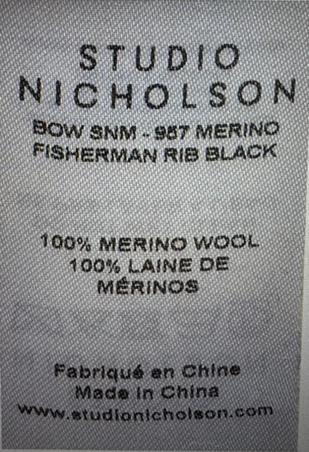 STUDIO NICHOLSON BOW 하프 집업니트 상품이미지4
