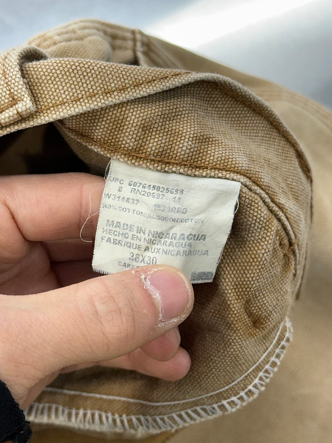 브루트 베이지 디키즈 리페어 캔버스 카펜더 팬츠 상품이미지8