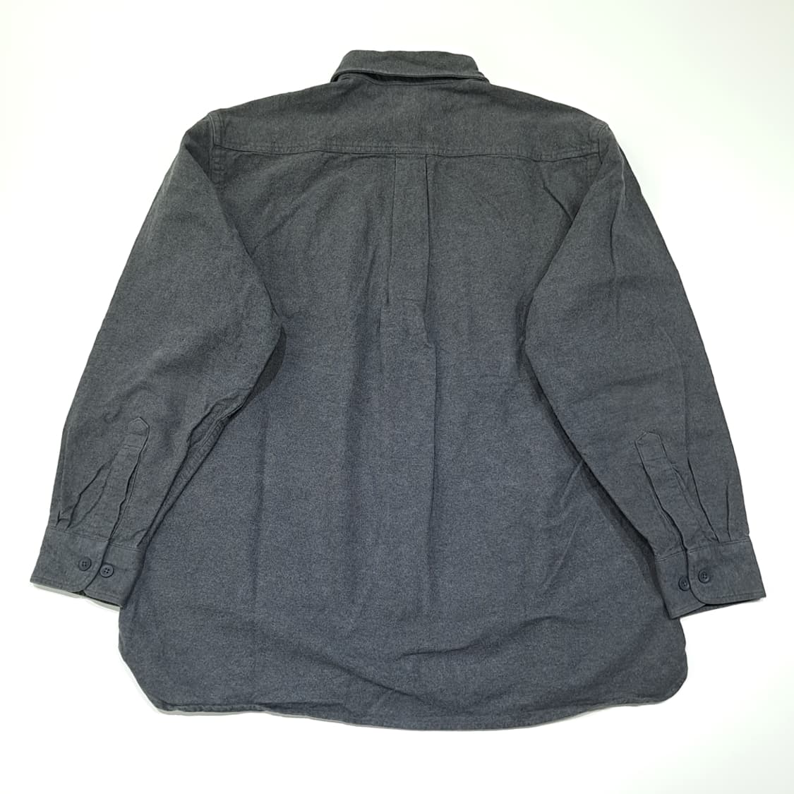 CL079 L 엘엘빈 차콜 그레이 샤모아 텍스처 투포켓 워크 셔츠 상품이미지5