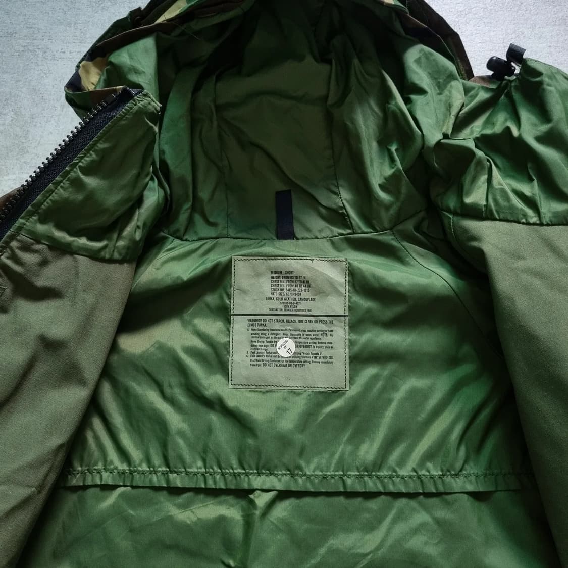 00s 미군 1세대 우드랜드 고어텍스 파카 M-S 데드스탁 상품이미지7