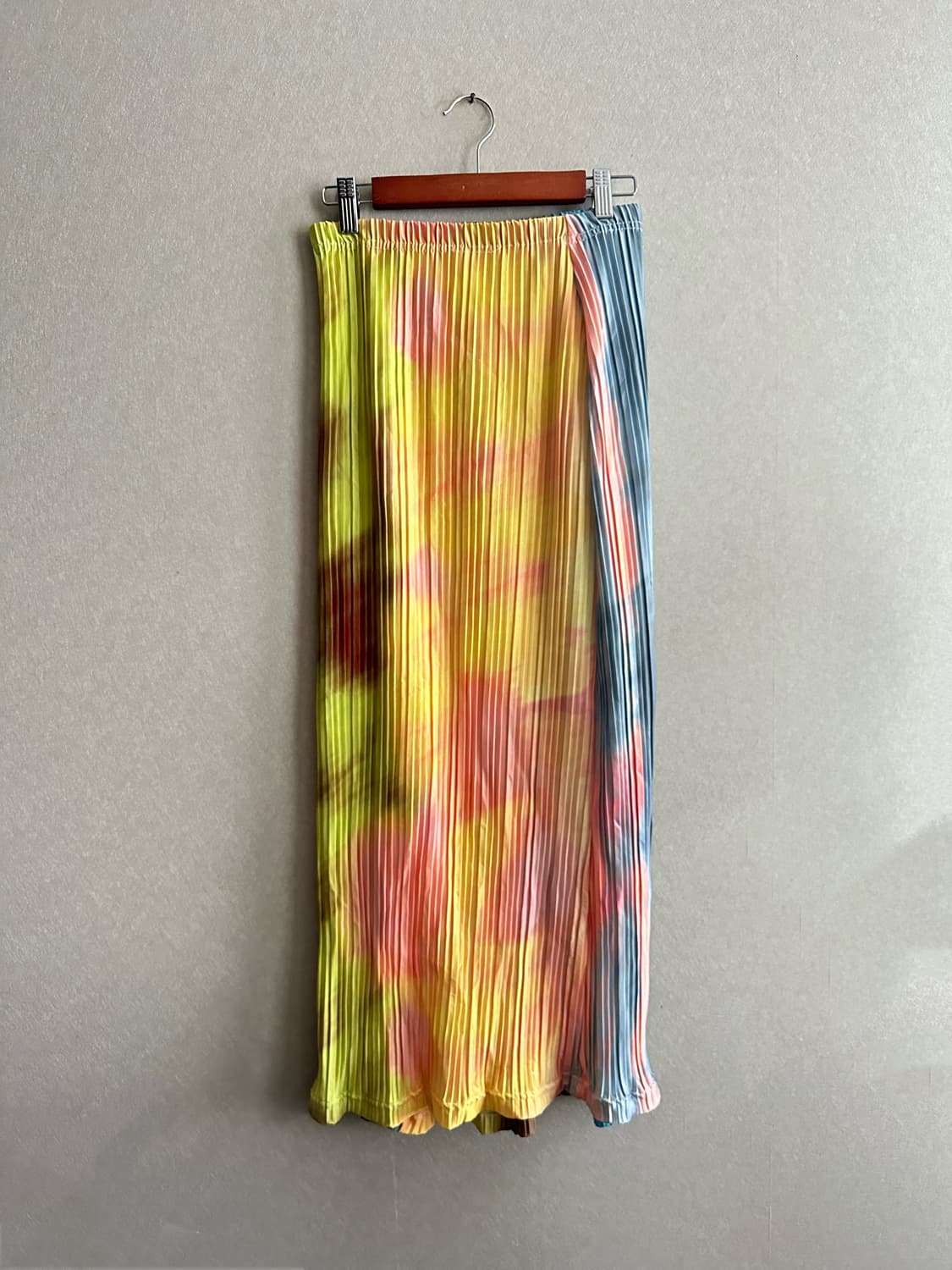 PLT 로우웨이스트 플리츠 롱스커트 상품이미지2