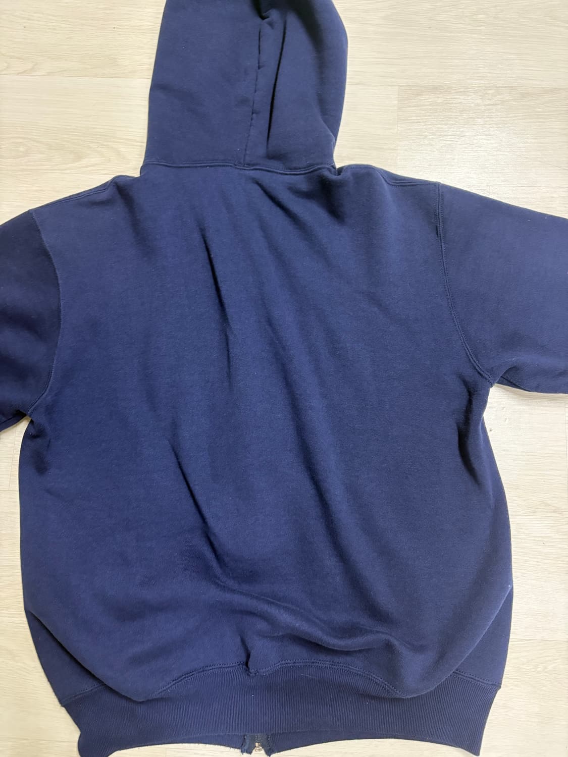 90s USA 빈티지 러셀 후드집업 네이비L 상품이미지3