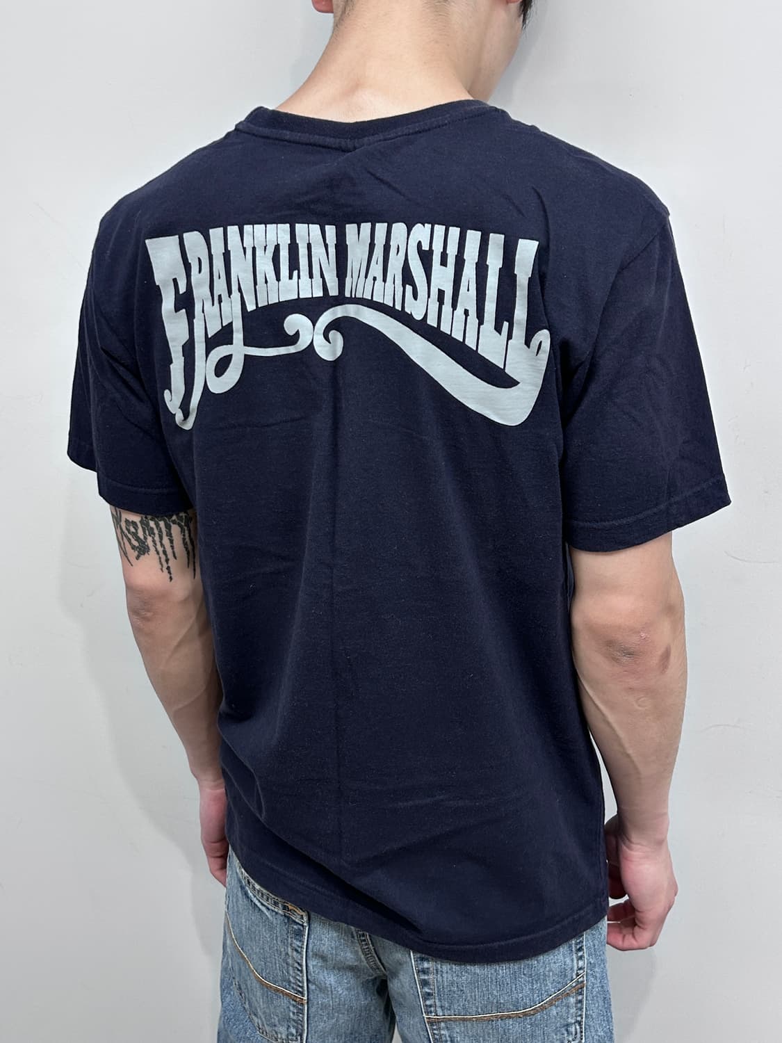 Franklin Marshall 로고 스크립트 그래픽 티셔츠 상품이미지3