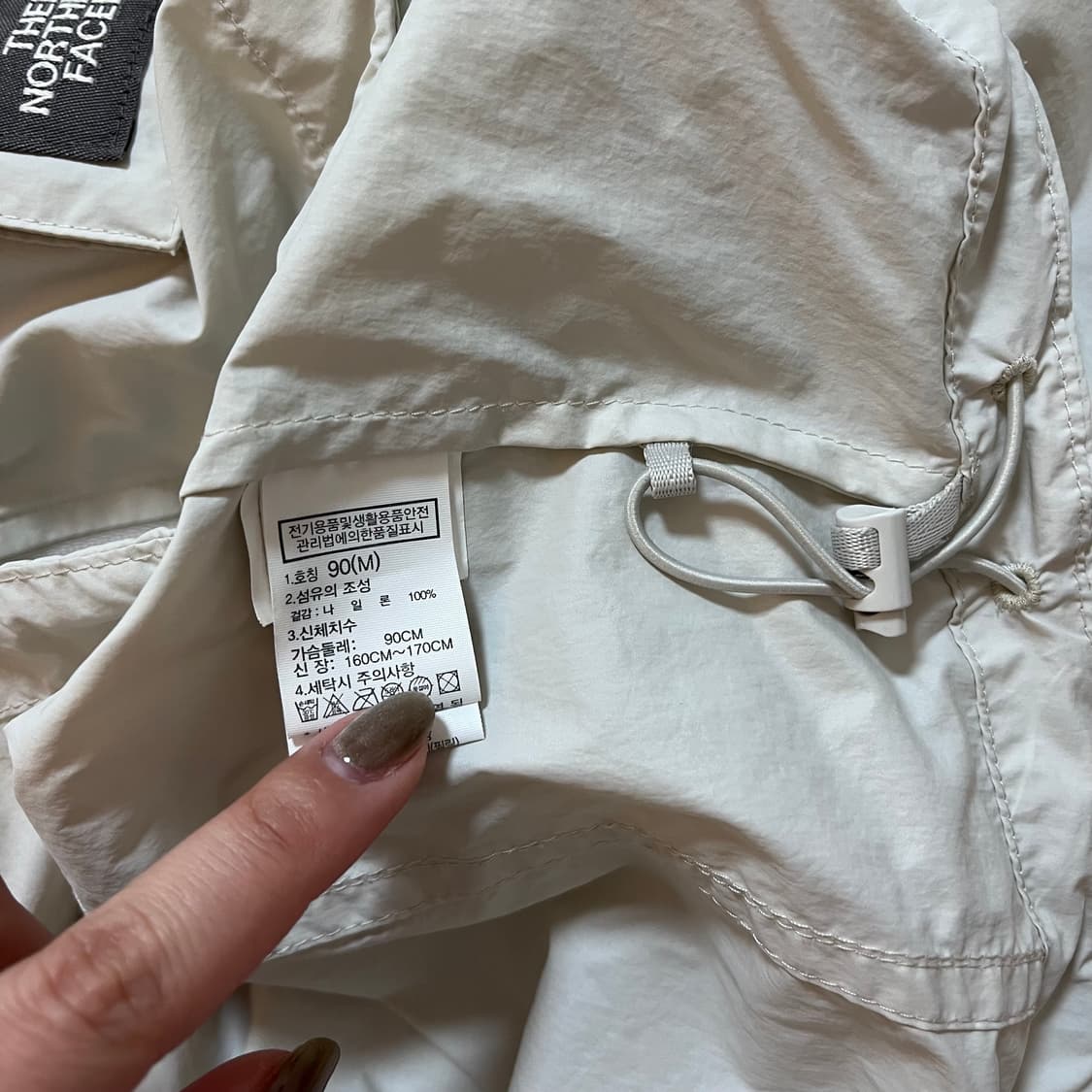 [정품] 노스페이스 연그레이 포켓 병아리 얇 바막 [ M ] 상품이미지6