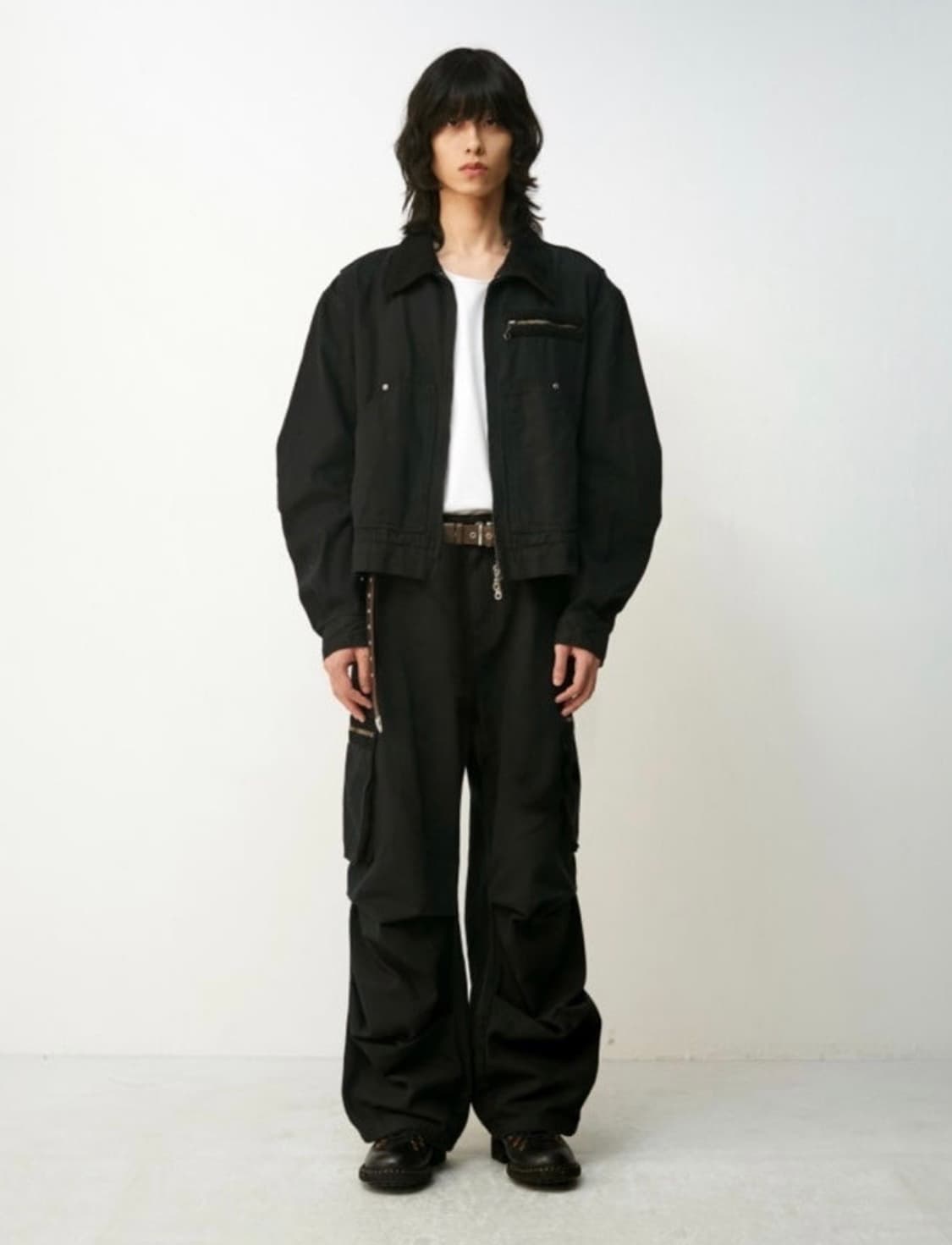 쿠어 오버다잉 페이디드 워크자켓 주우재 착용 상품이미지6