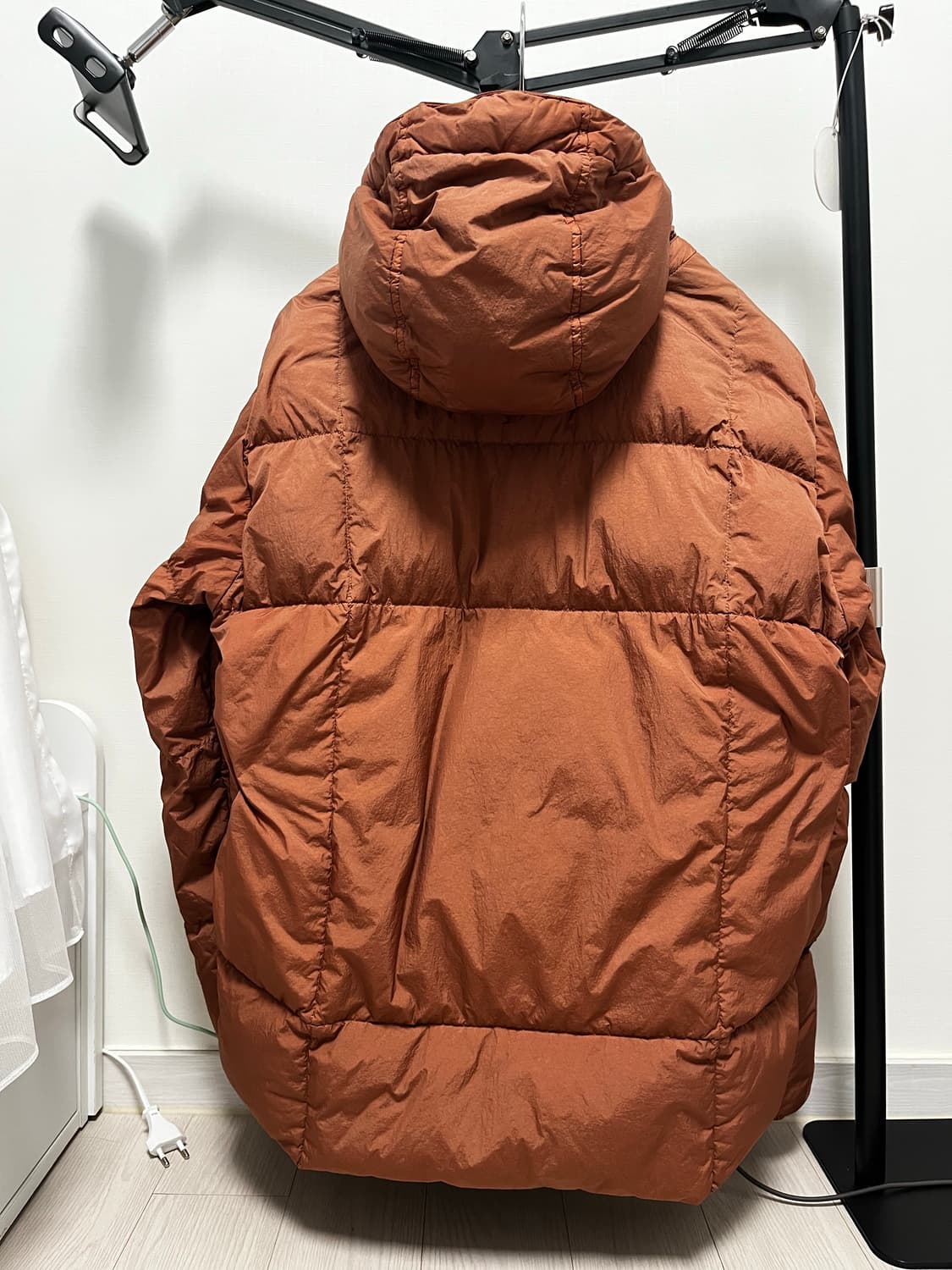 (L) 스톤 아일랜드 크링클랩스 패딩 버건디 상품이미지3