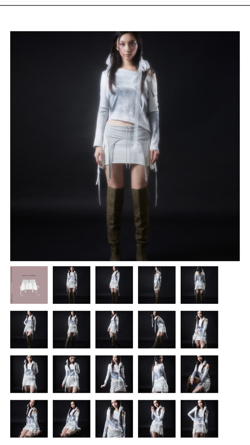 elfelf archives Cargo Garter Skirt  상품이미지1