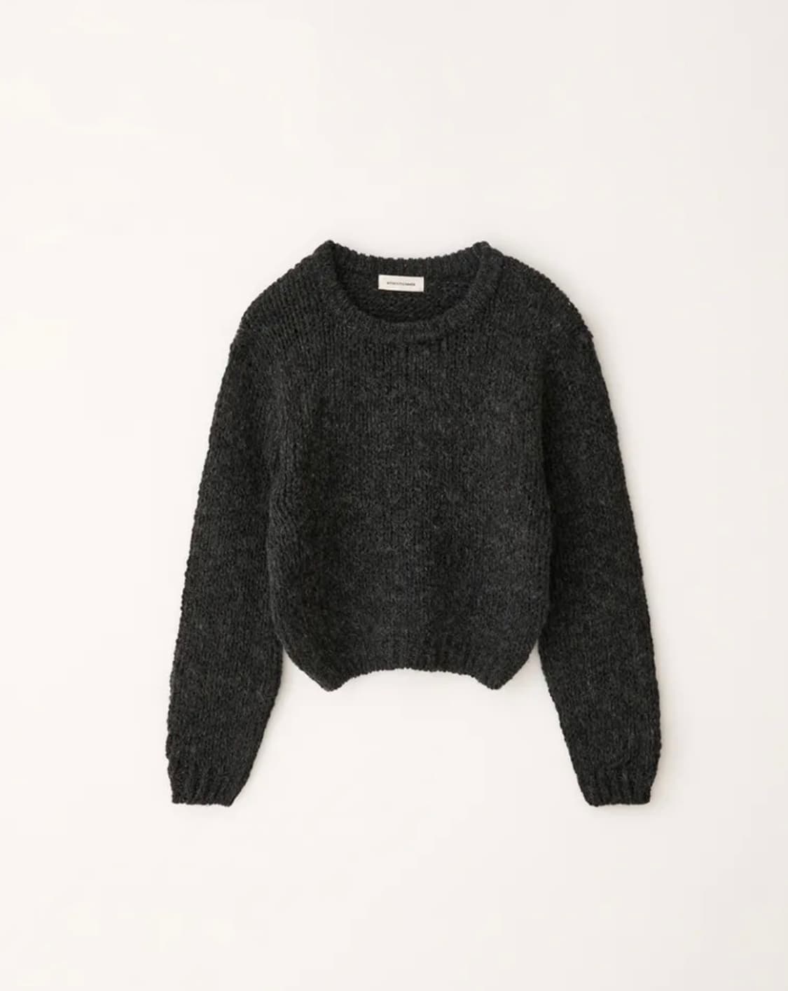 위드아웃썸머 23fw  벨라 니트 차콜 상품이미지5