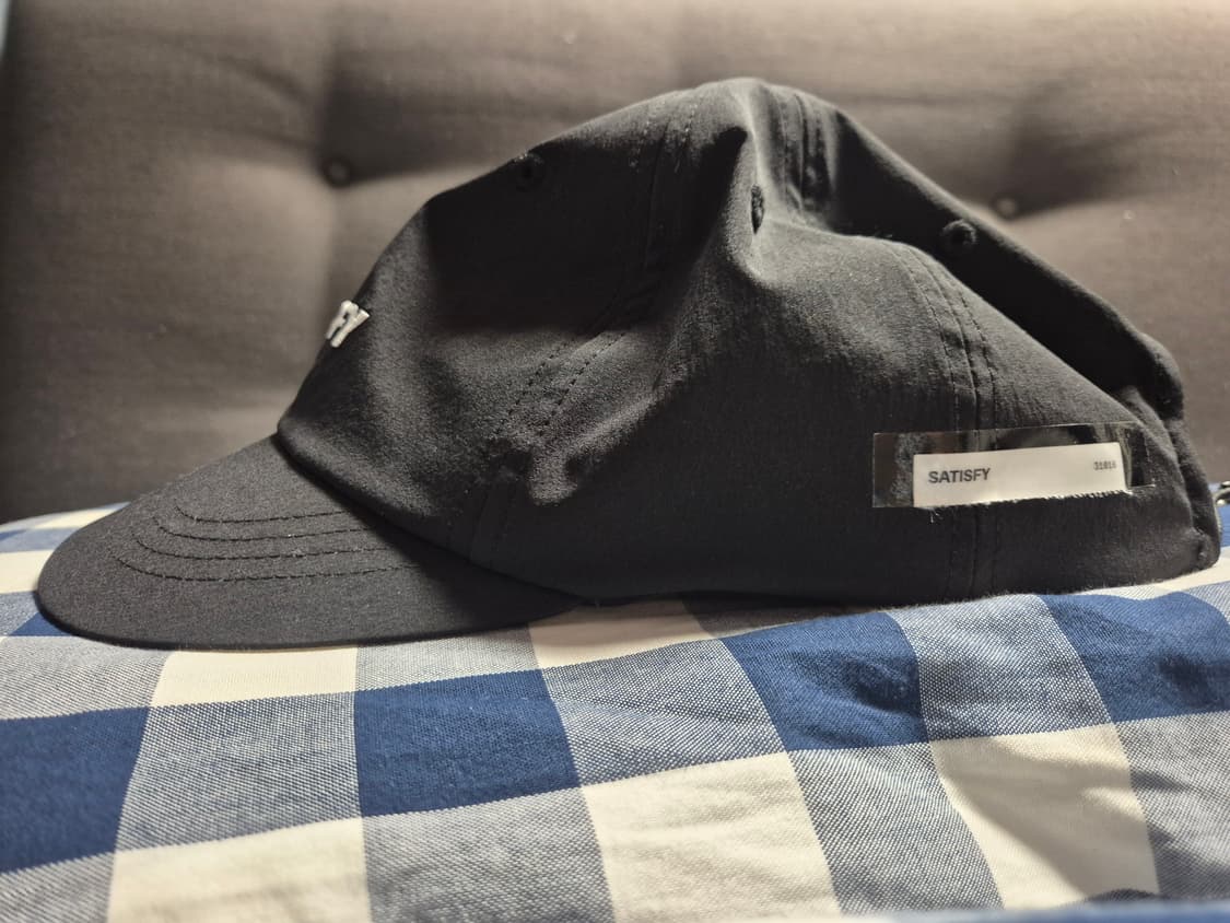 Satisfy 새티스파이 피스쉘 러닝캡 모자 블랙 상품이미지4
