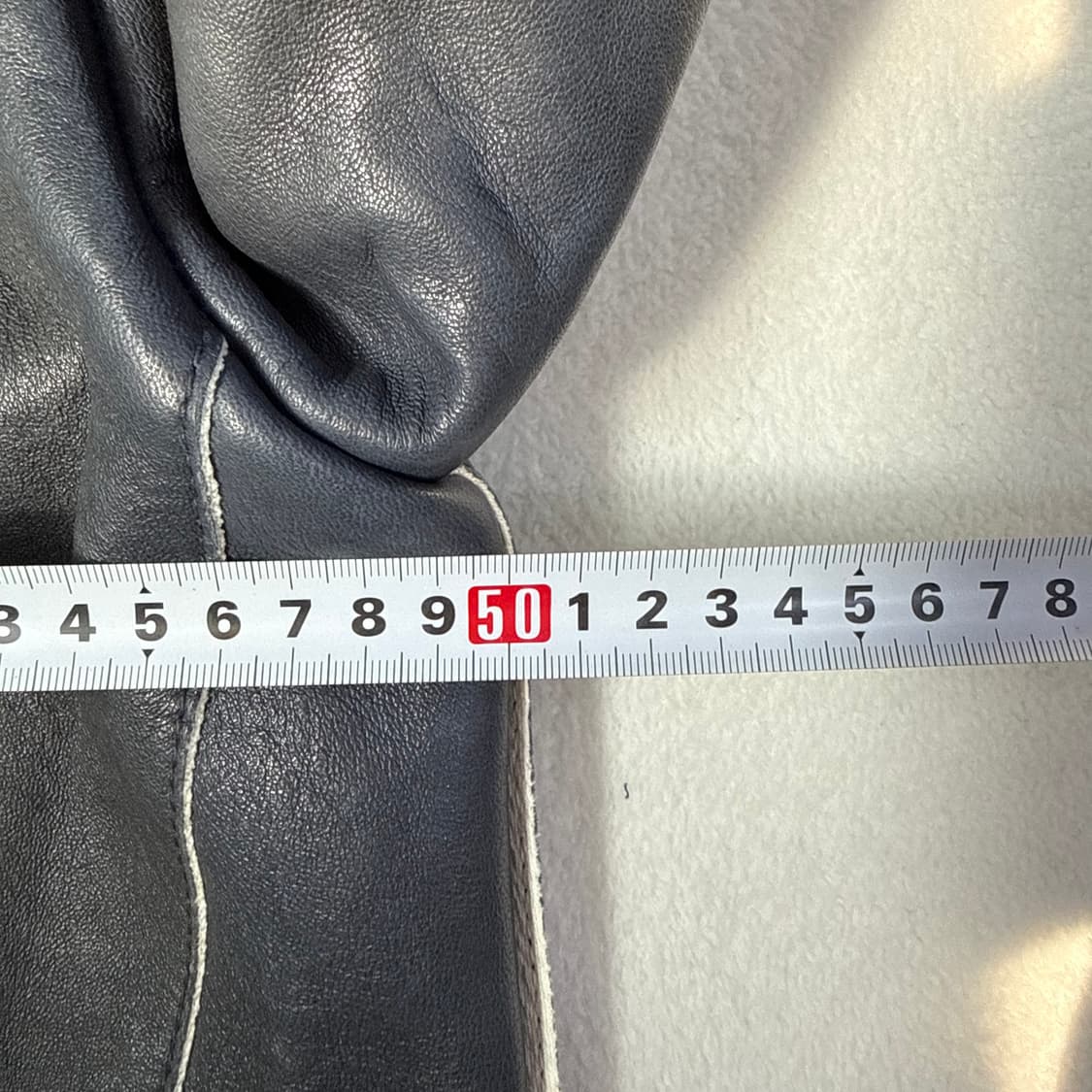 85 주크 여성 양가죽 사선지퍼 자켓 0310T 상품이미지5