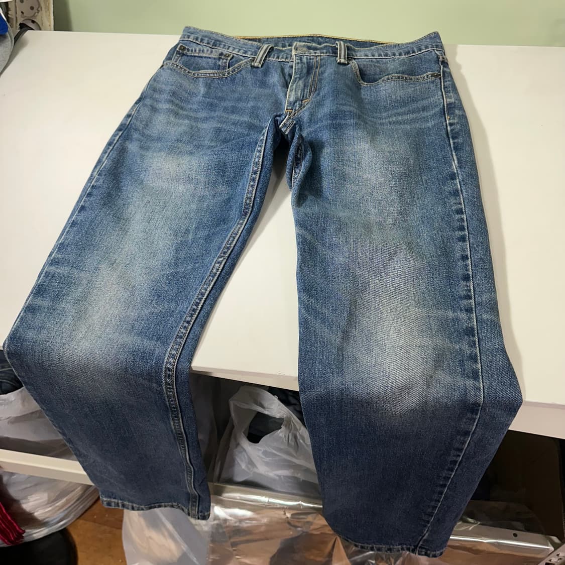 M 리바이스511 중청워시드 슬림레귤러핏 데님팬츠 상품이미지4