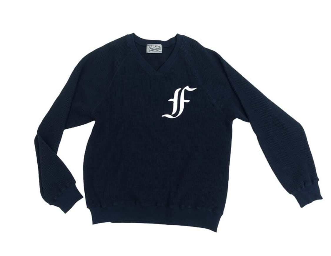 샵페어리 와플 박시 맨투맨 네이비 상품이미지1