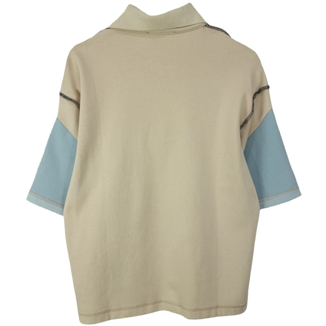 [우마미즘] 멀티 패브릭 패치워크 오버핏 카라티 M20133 상품이미지3