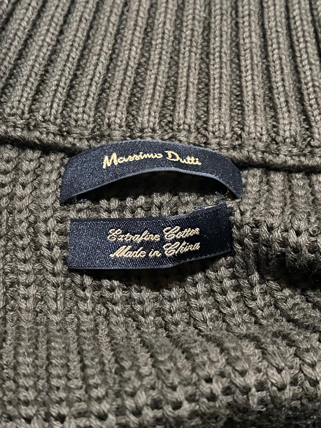 마시모두티 남성 엑스트라 파인 코튼 골지 니트 풀오버 100-105 상품이미지2