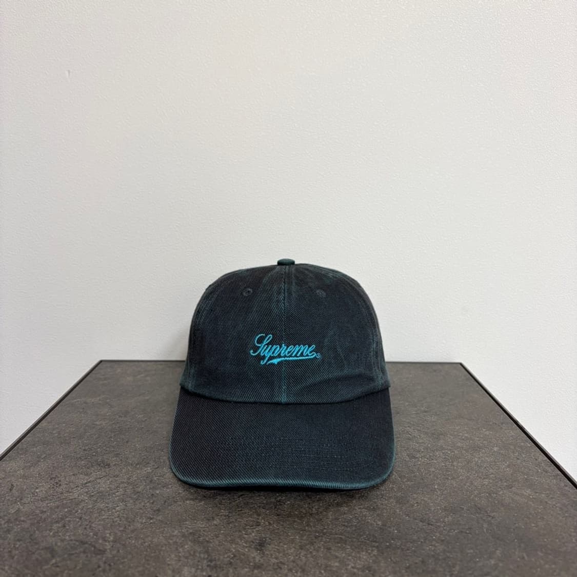 (OS) 슈프림 6패널 볼캡 모자 22SS 워시드 트윌 블루 상품이미지1