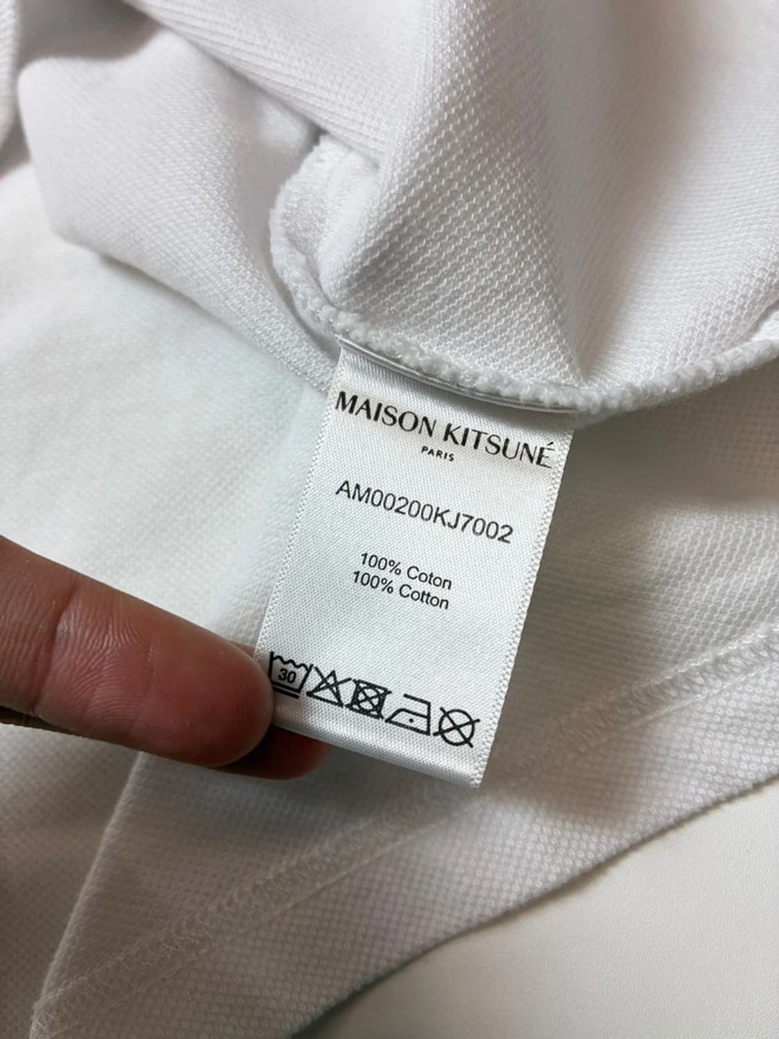 메종키츠네 폭스 패치 반팔 카라 티셔츠 PN9017 상품이미지8