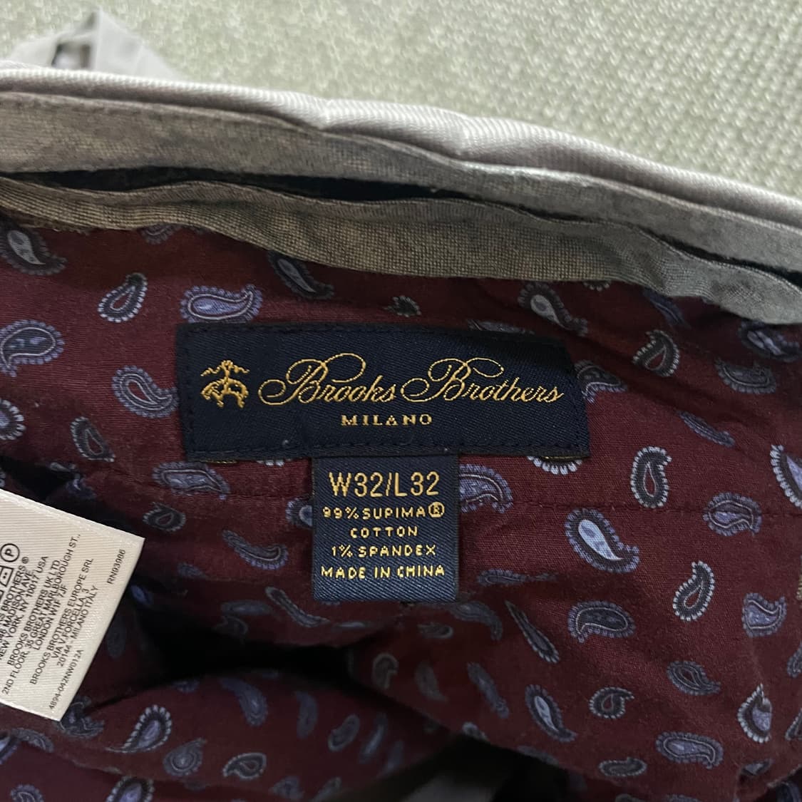 (32) 브룩스브라더스 그레이 코튼 팬츠 상품이미지5