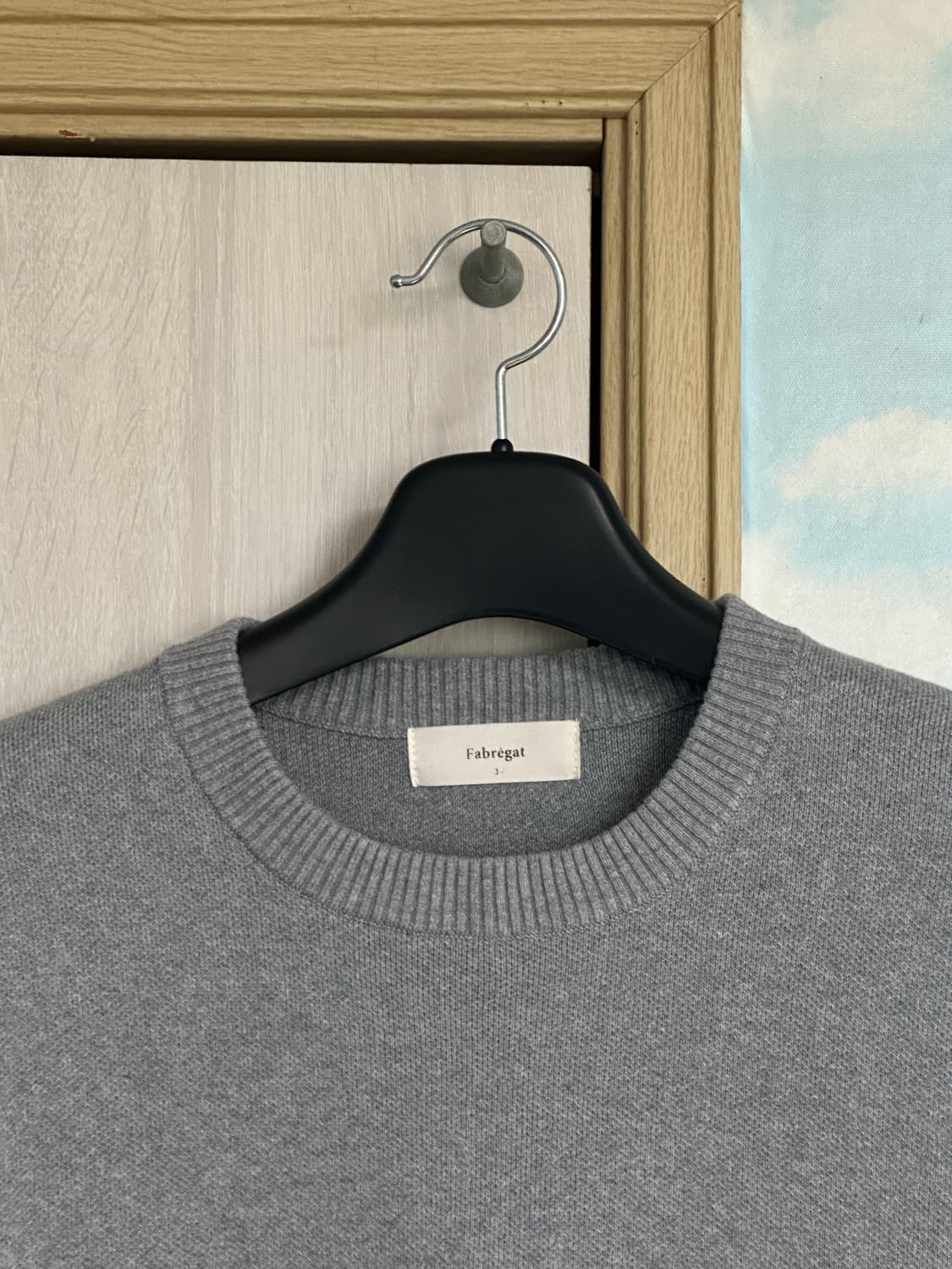 (3) 파브레가 버드아이 라운드 니트 화이트멜란지 상품이미지3