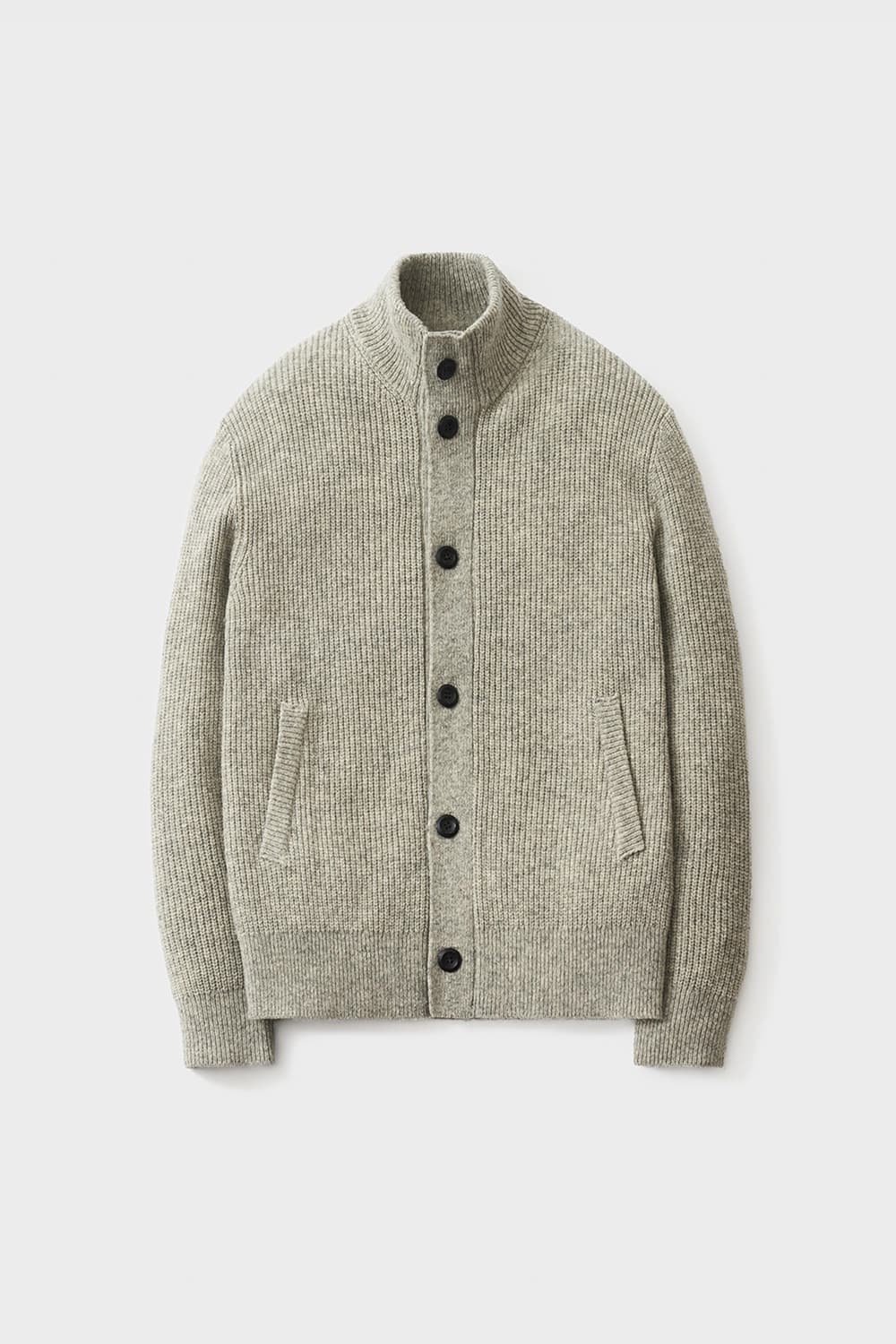 포터리 셔틀랜드 울 하이넥 가디건 상품이미지1