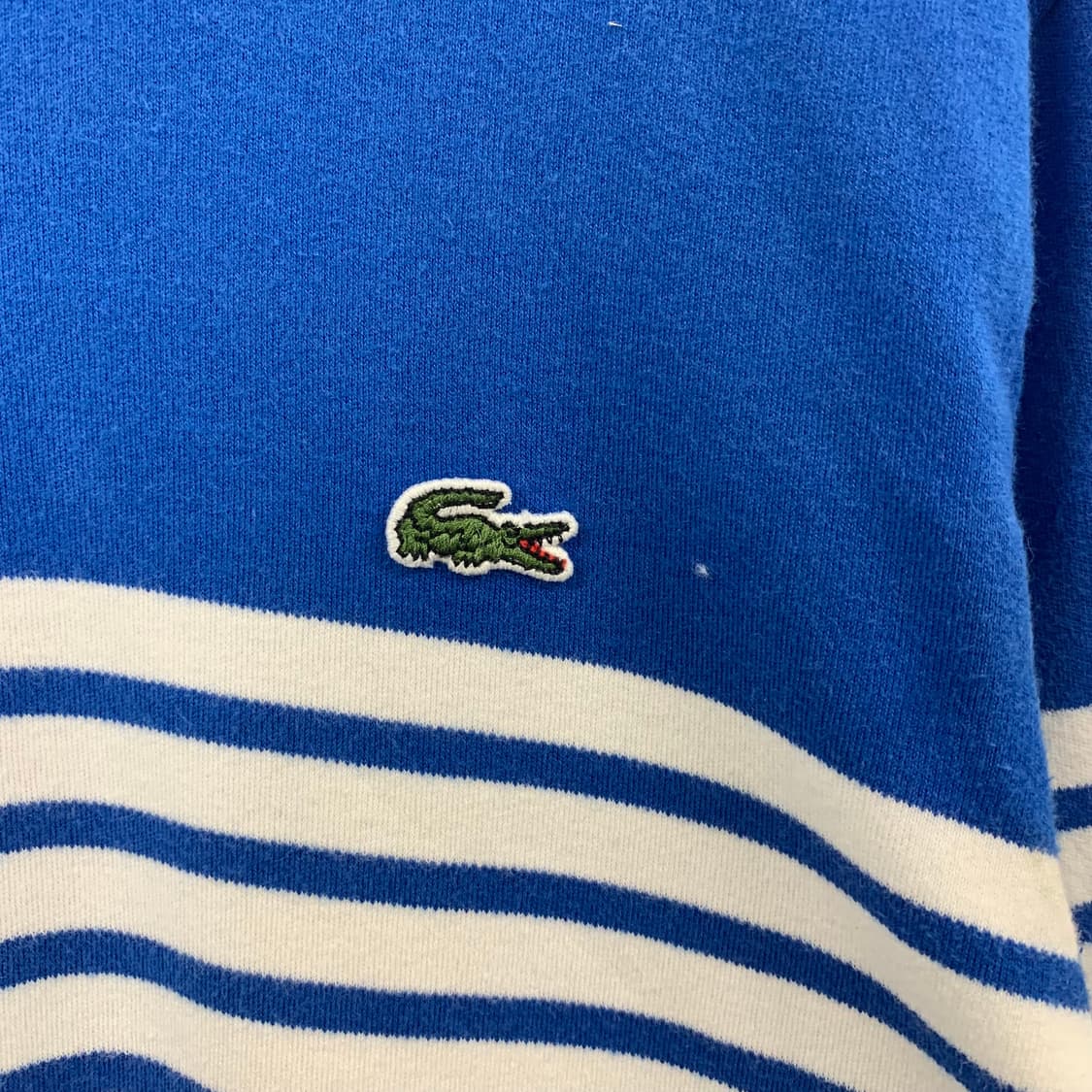 라코스테 자수로고 단가라 스트라이프 긴팔티셔츠 상품이미지4