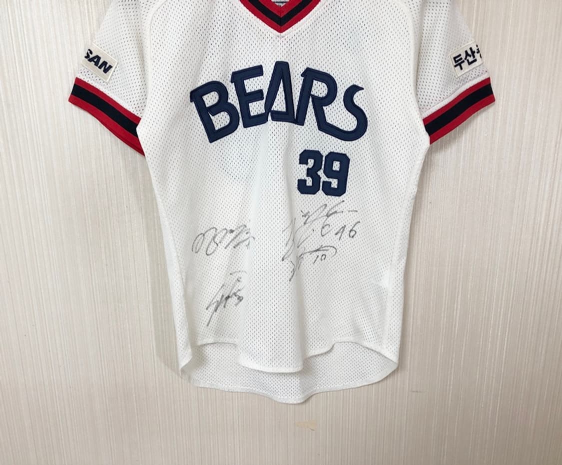 KBO 위팬 두산베어스 올드 홈유니폼/져지 80 #39 이종욱 상품이미지3