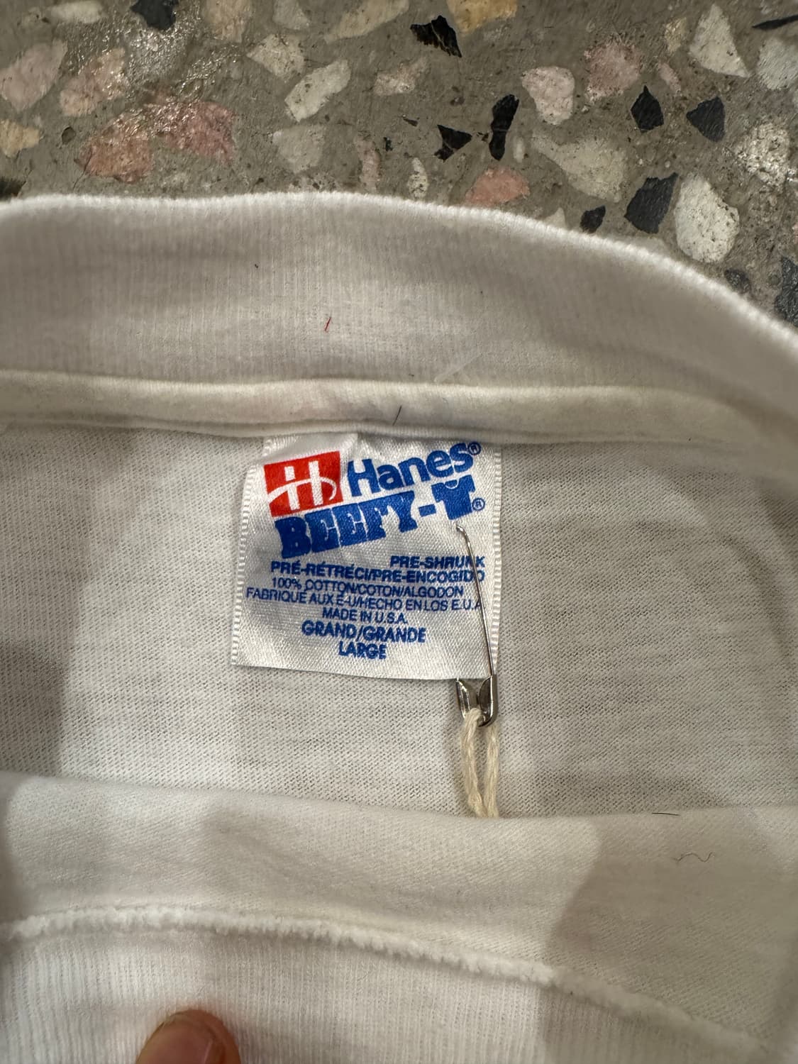 90s 헤인즈 LA Police DEPT 티셔츠 (L) 상품이미지5