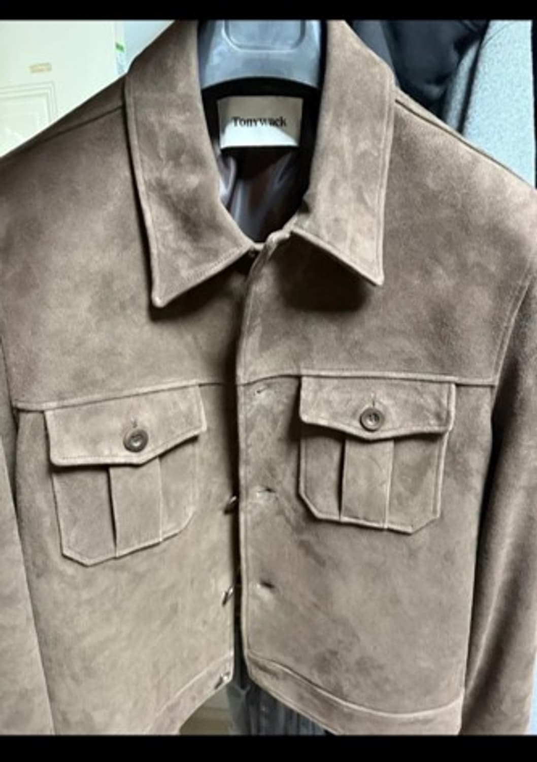 [새상품] 토니웩 고트스웨이드 트러커 자켓 다크브라운 XL 상품이미지3