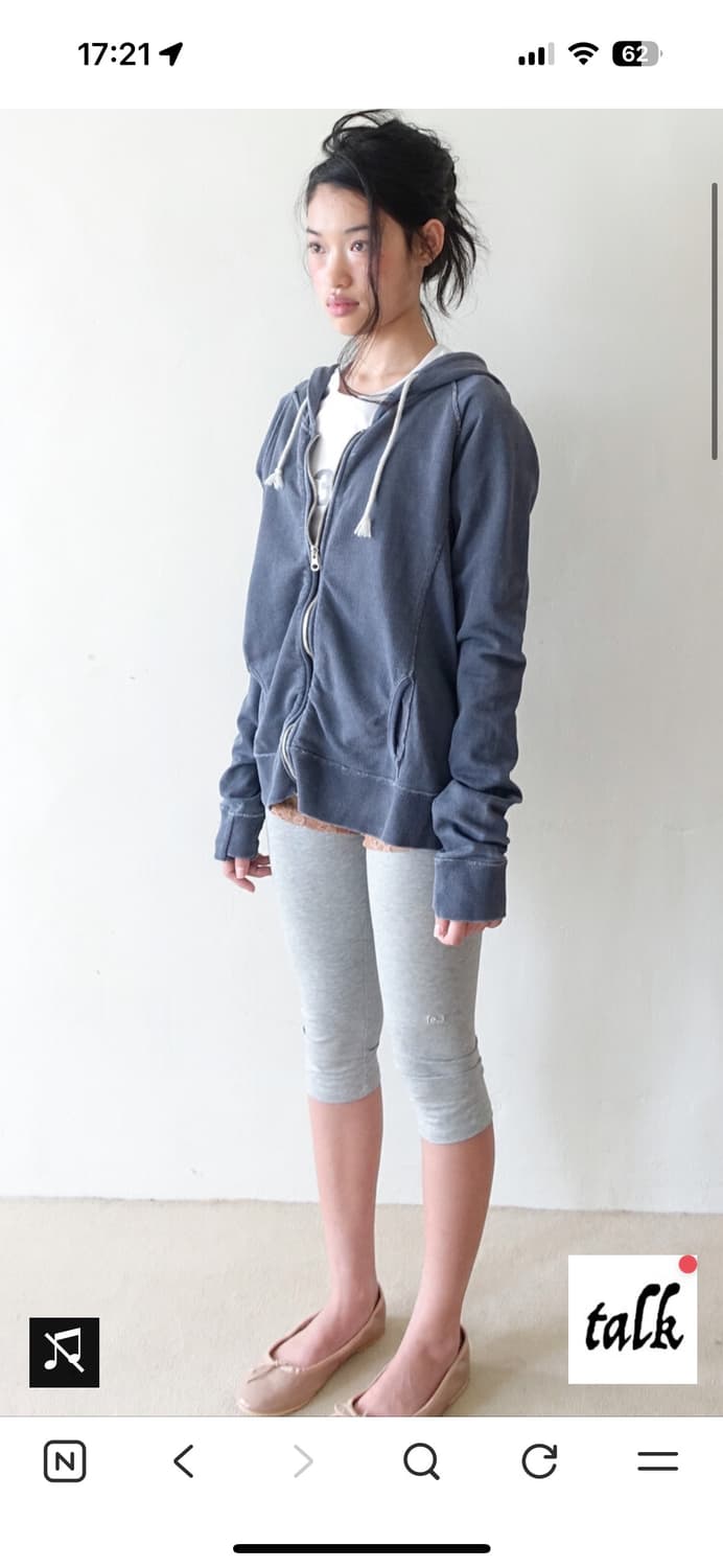 샵페어리 washed lily hoodie 상품이미지2
