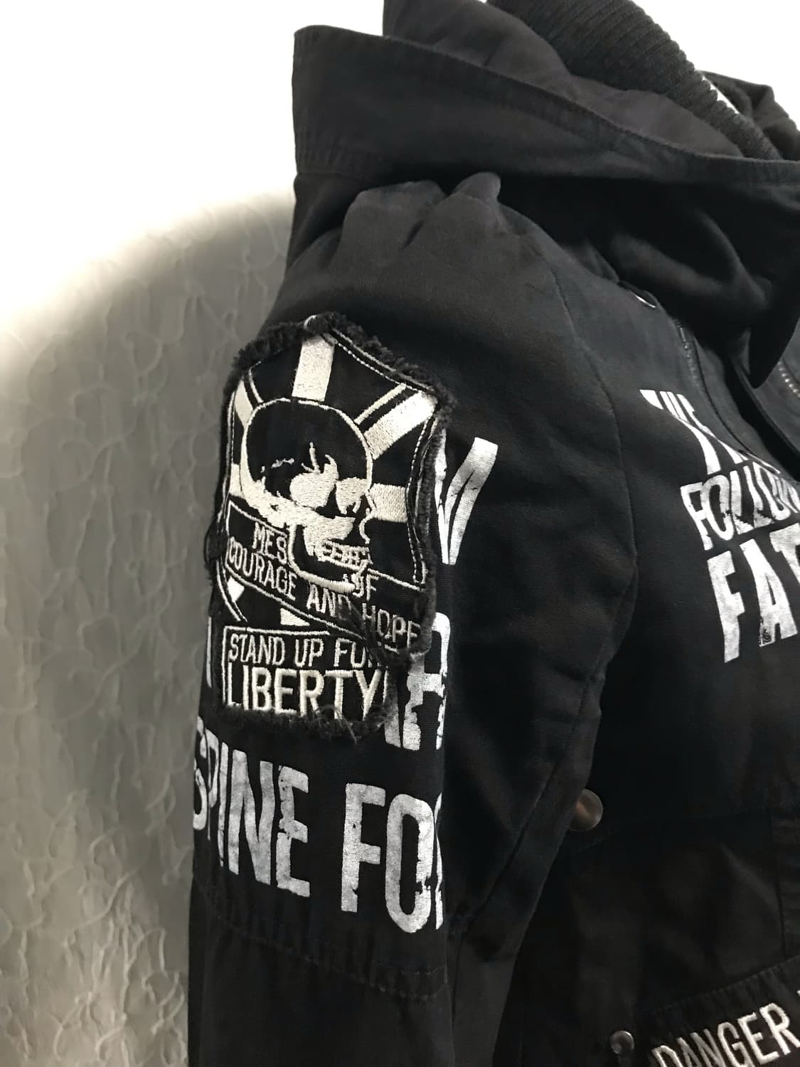 빈티지 고스트오브할렘 펑크 디테일 점퍼 자켓 상품이미지7