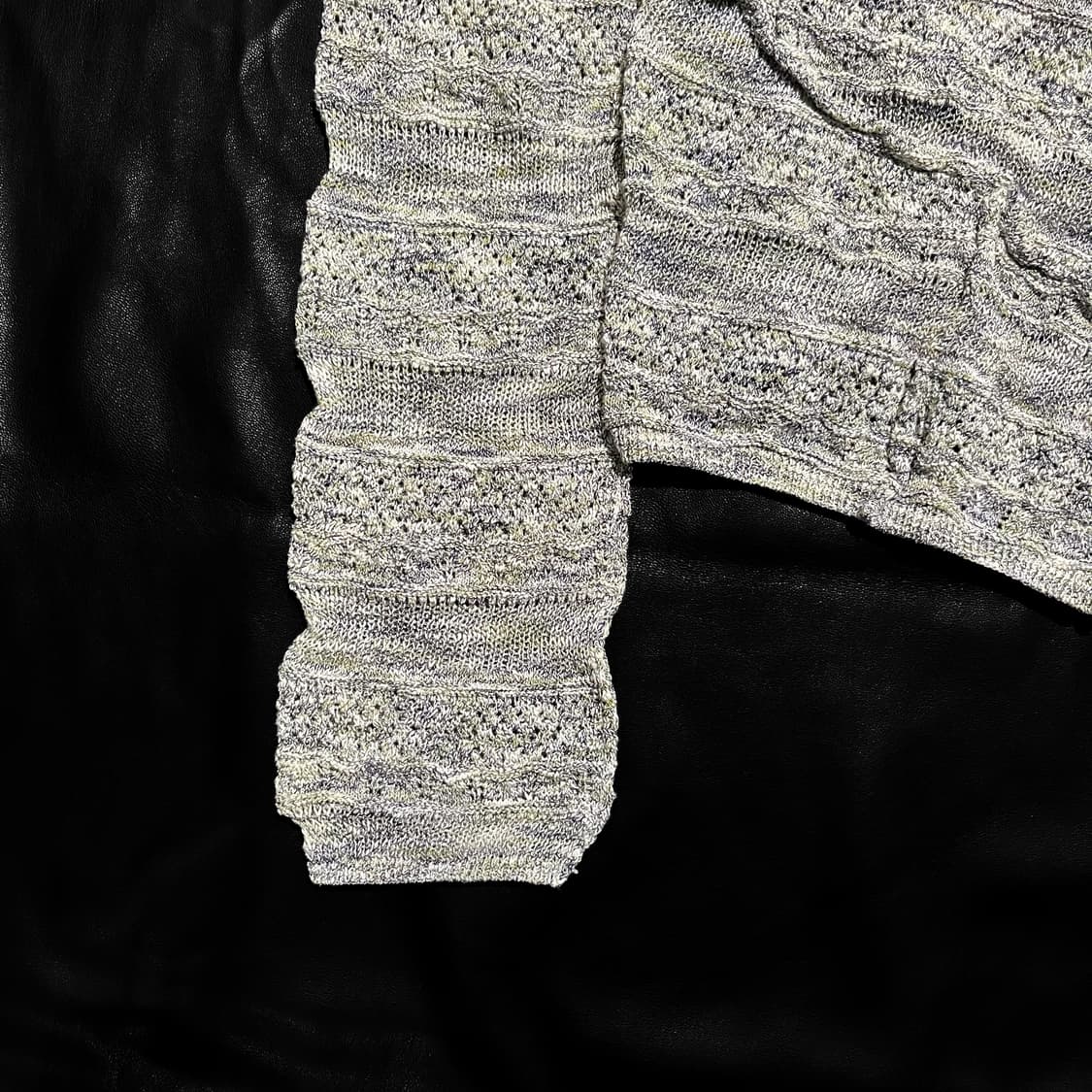 퍼버즈 핀치드 심 그린 니트가디건 상품이미지4