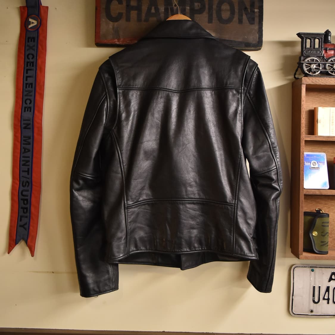 소가죽 라이더 자켓 블랙 (Ruckuz) 상품이미지9