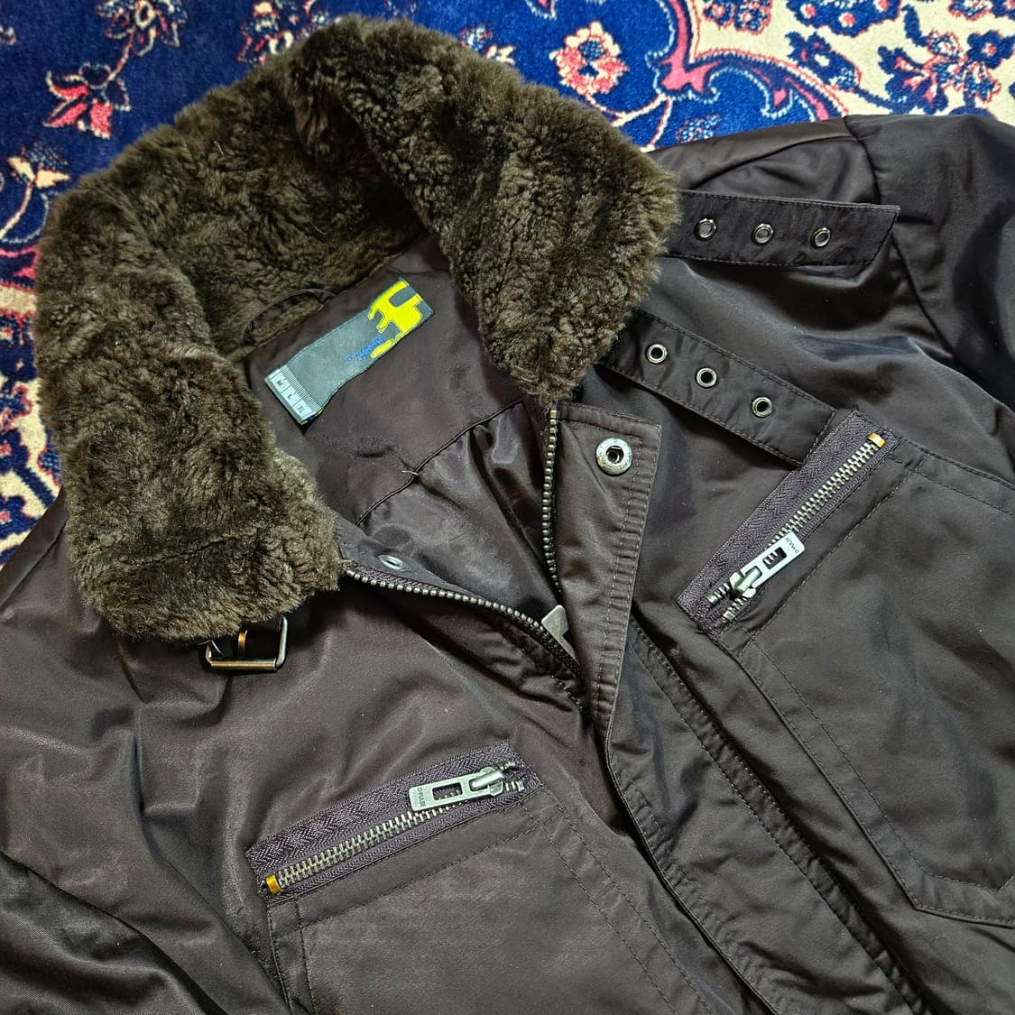 디펄스(D-PULSE) in Japan 브라운 덕다운 헌팅 점퍼 상품이미지5