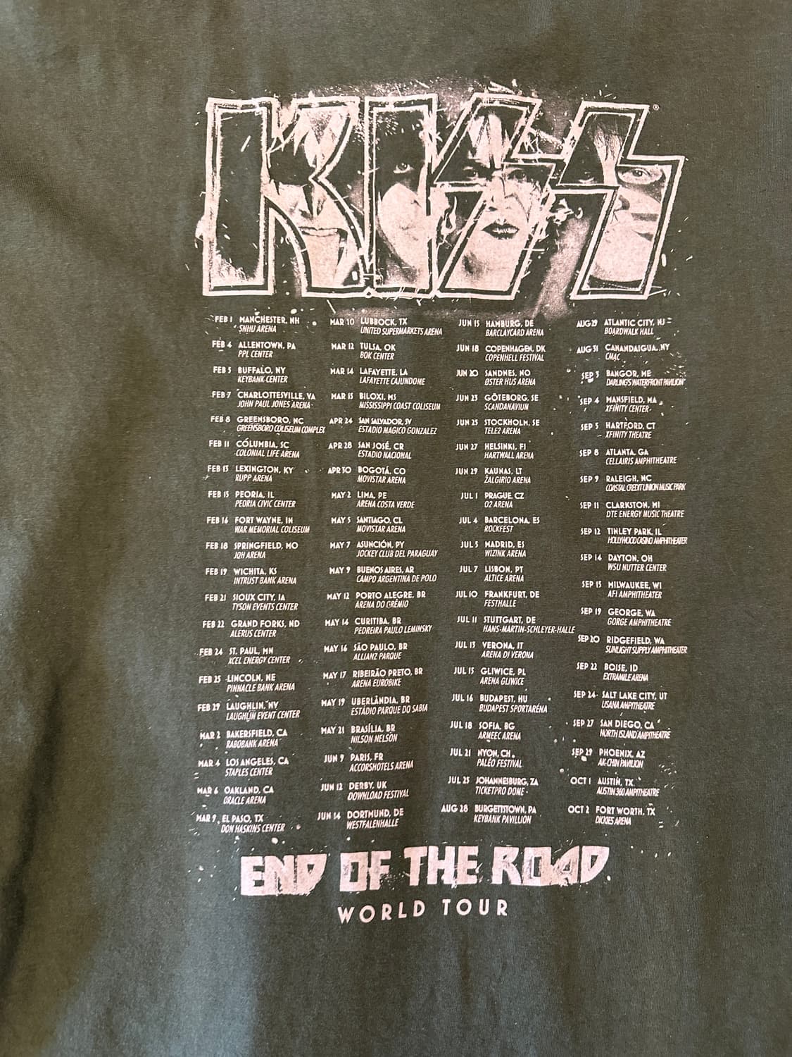 Kiss World Tour Band T 밴드티 L 상품이미지6