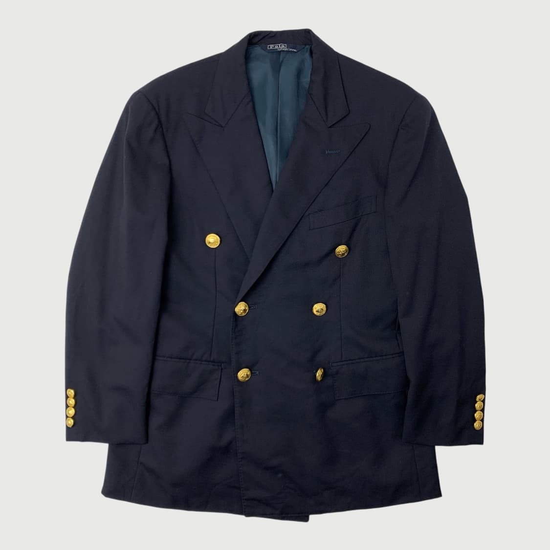 [OS/정품] 90s 폴로 랄프로렌 금장 더블 블레이저 상품이미지1