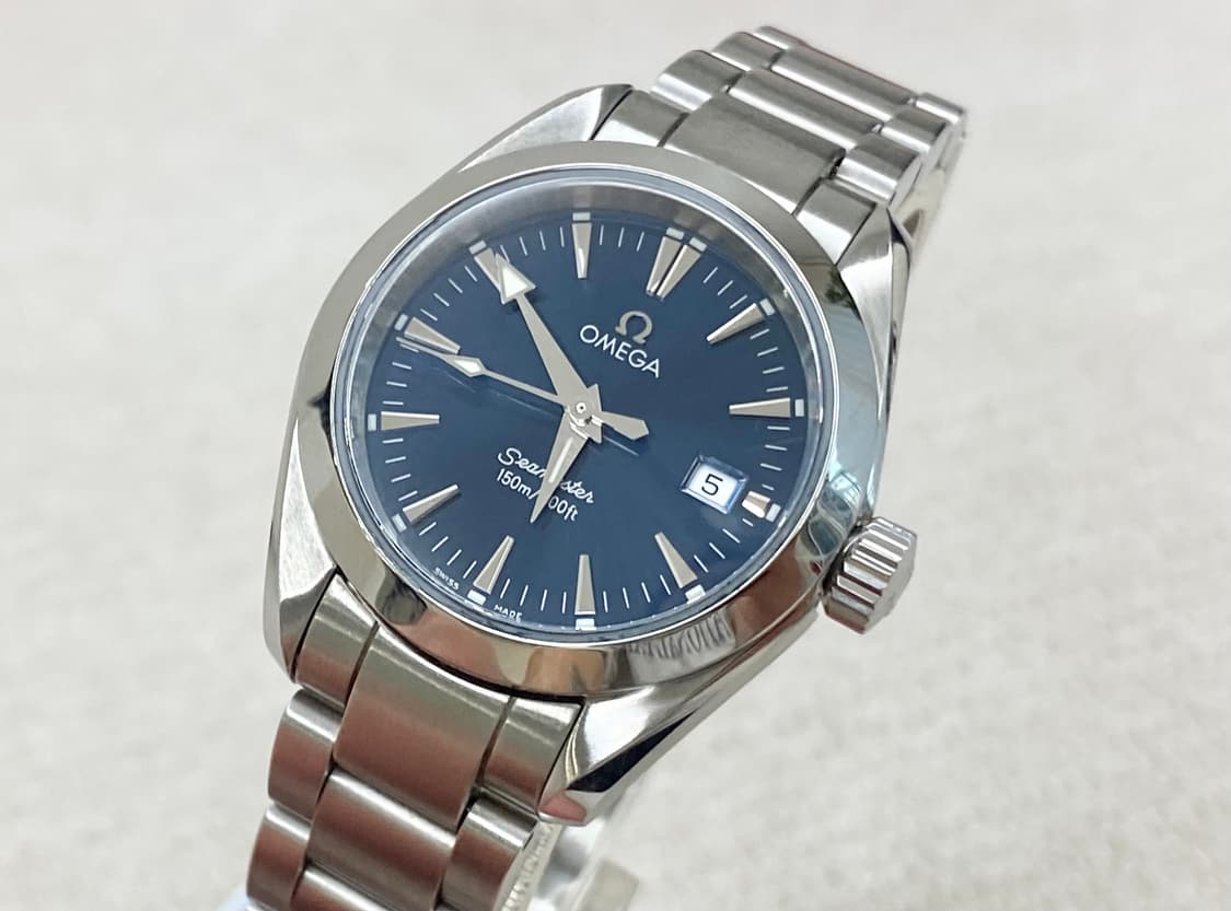 오메가 아쿠아테라 여성용 29mm 청판 쿼츠 2577.80 스틸 상품이미지6