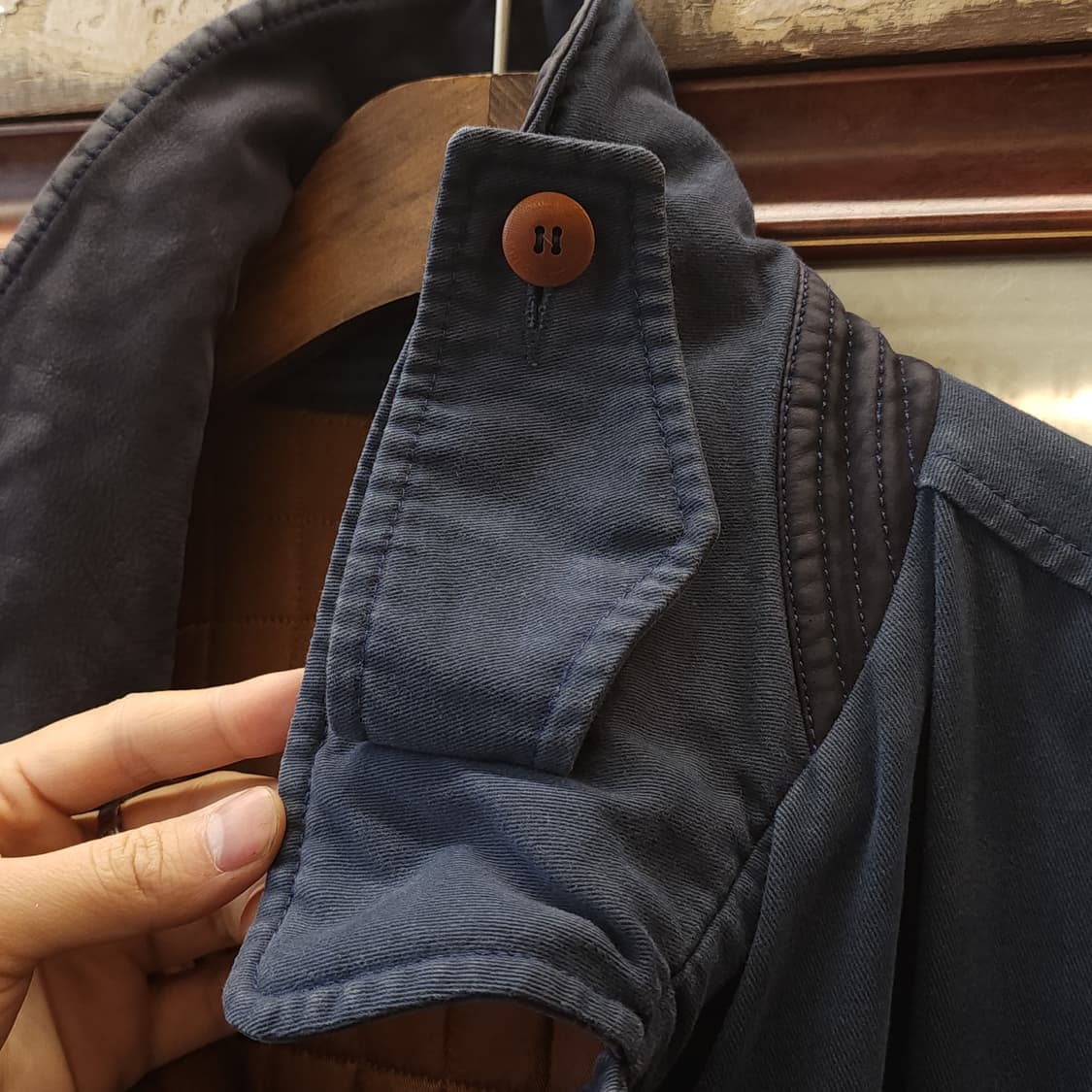 90s 제냐 헌팅자켓 초어코트 블루 L 상품이미지6