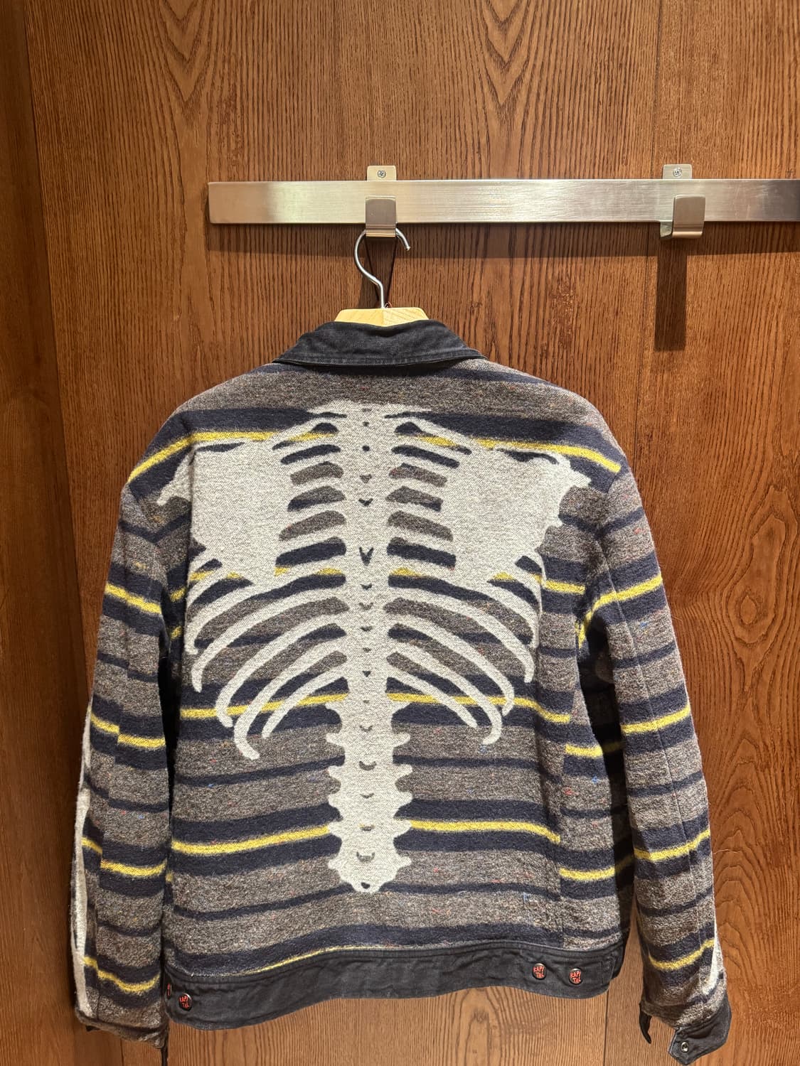 4)캐피탈 14온즈 데님 본 라이닝 리버시블 집 업 워크 자켓 블랙 상품이미지4