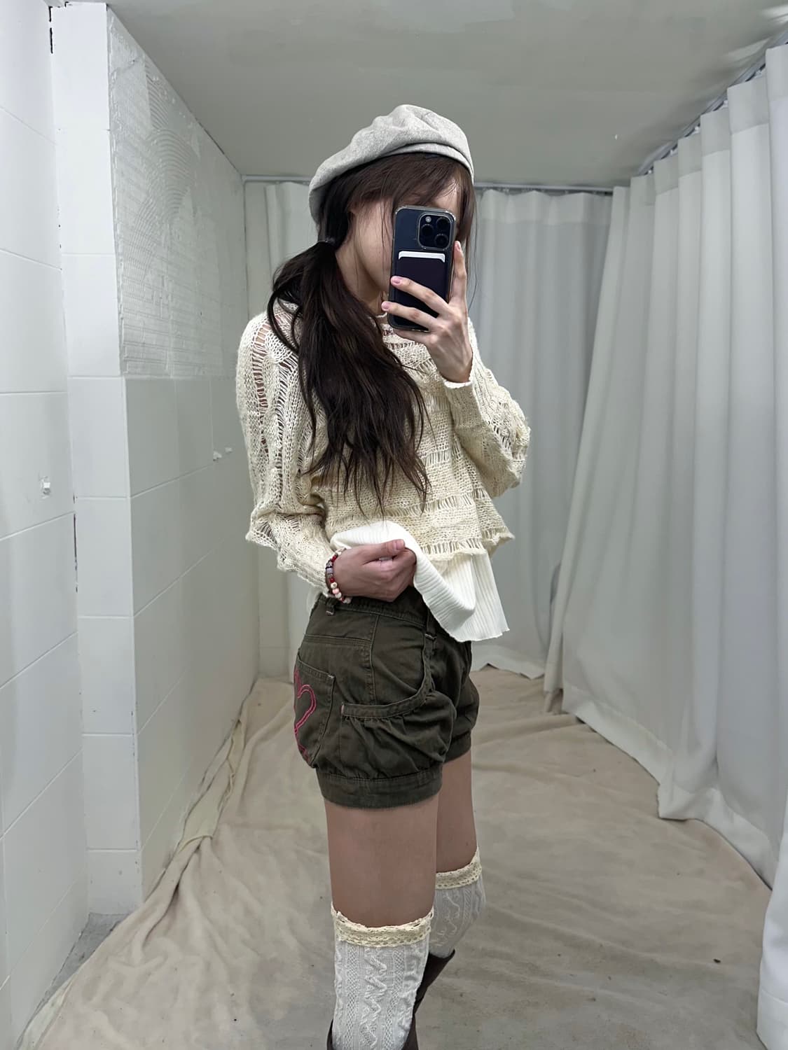 빈티지 니혼진 카키 펌킨팬츠 코디세트 상품이미지3