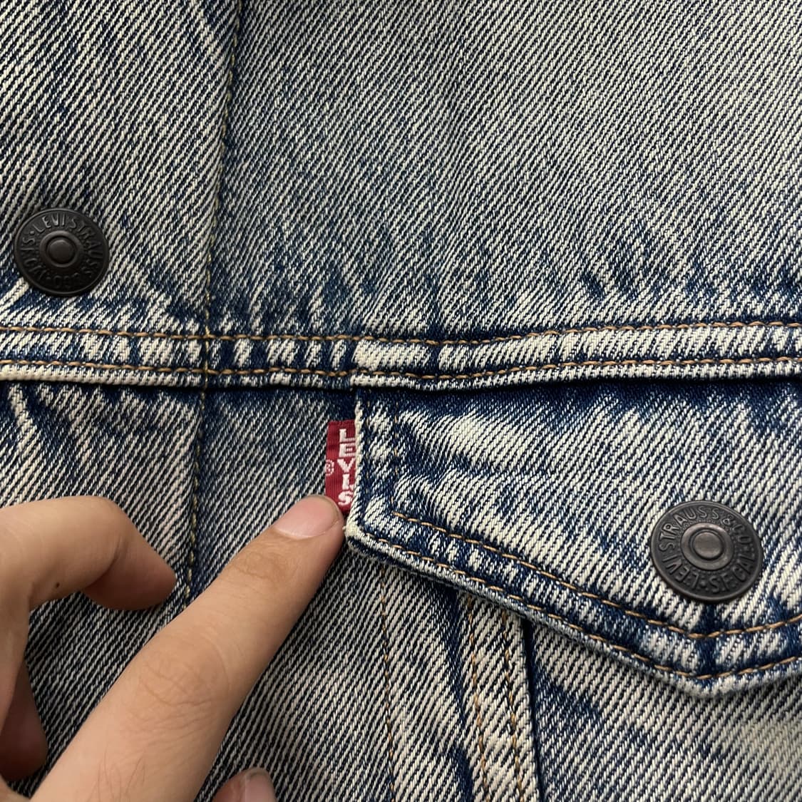 리바이스 타입 3 쉐르파 연청 데님 트러커 자켓 상품이미지5