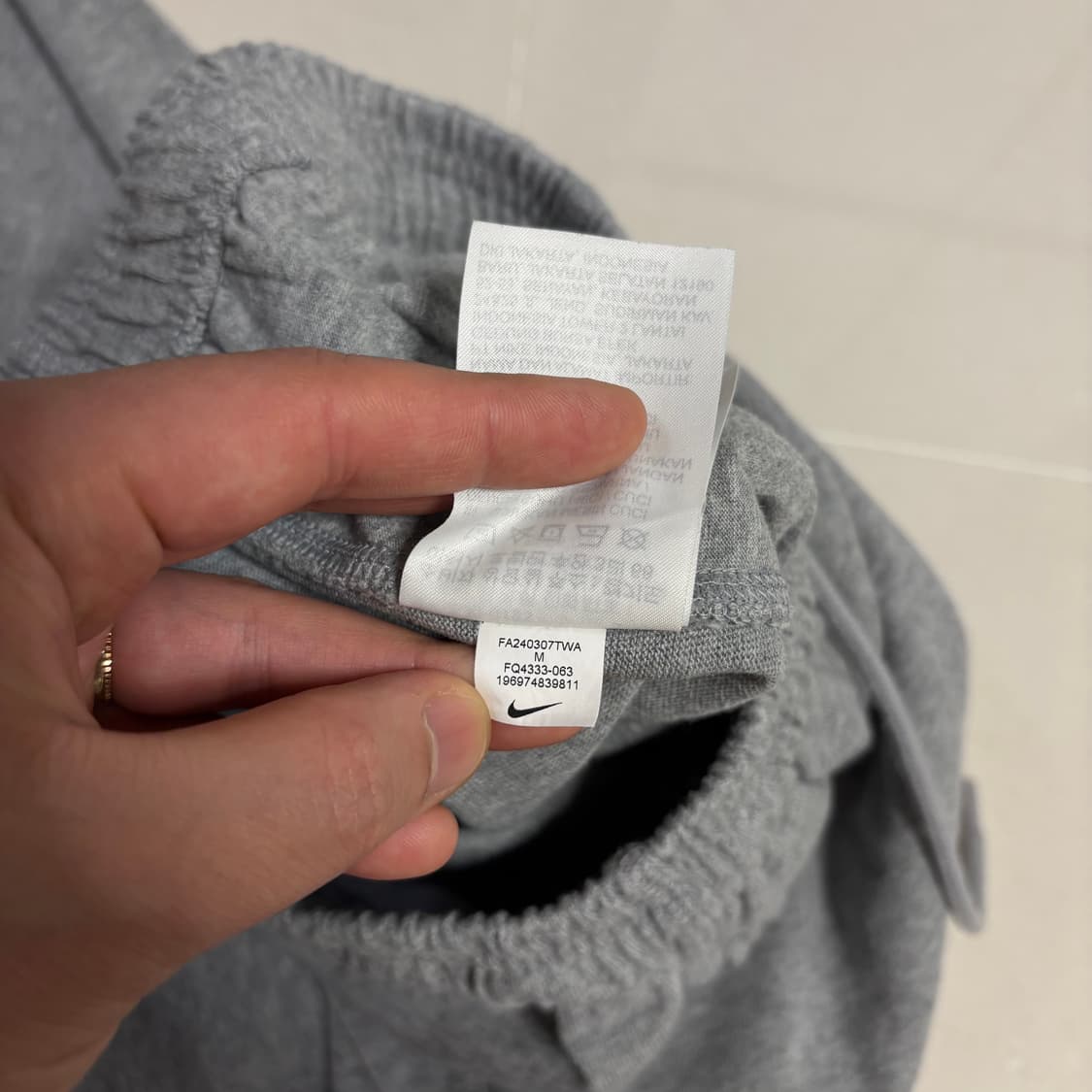 정품 나이키 퓨추라 로고 그레이 스웻팬츠 트레이닝 바지 상품이미지10