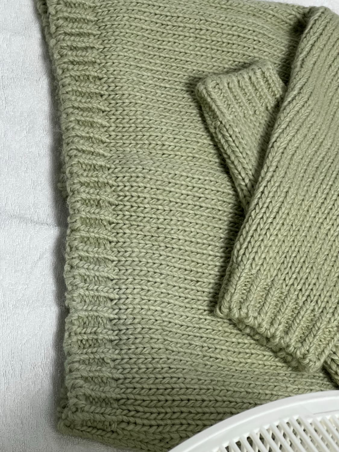 [M, 머플러 세트] STU 디멘션 포켓 가디건 세이지 그린 상품이미지6