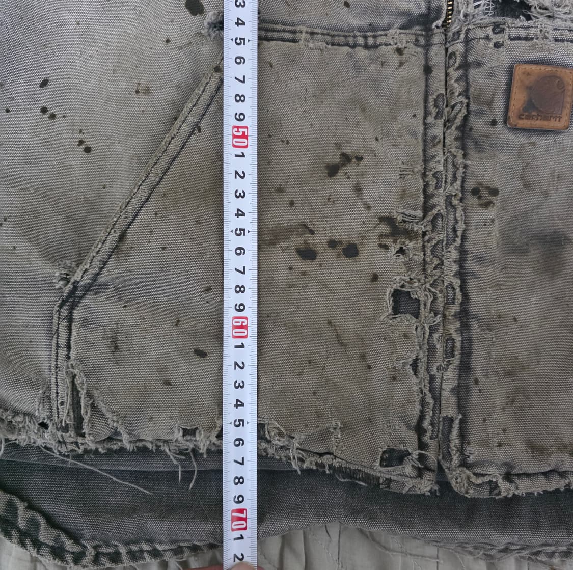 [XL] 빈티지 칼하트 베스트 V33-001 트래쉬드 하드 페이드 상품이미지10